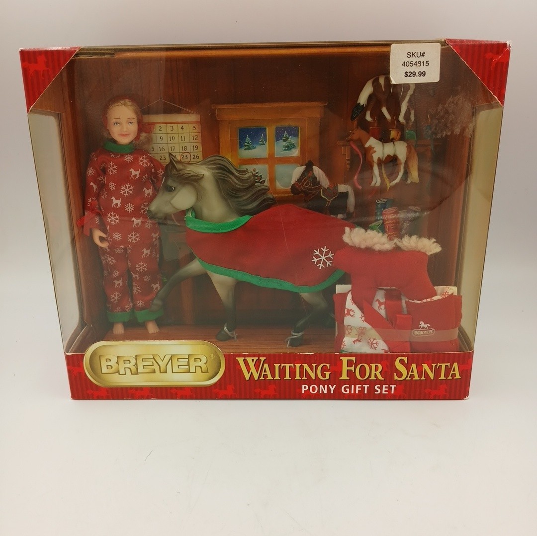 301114 Breyer 2009 Waiting for Santa Pony Gift Set NIB