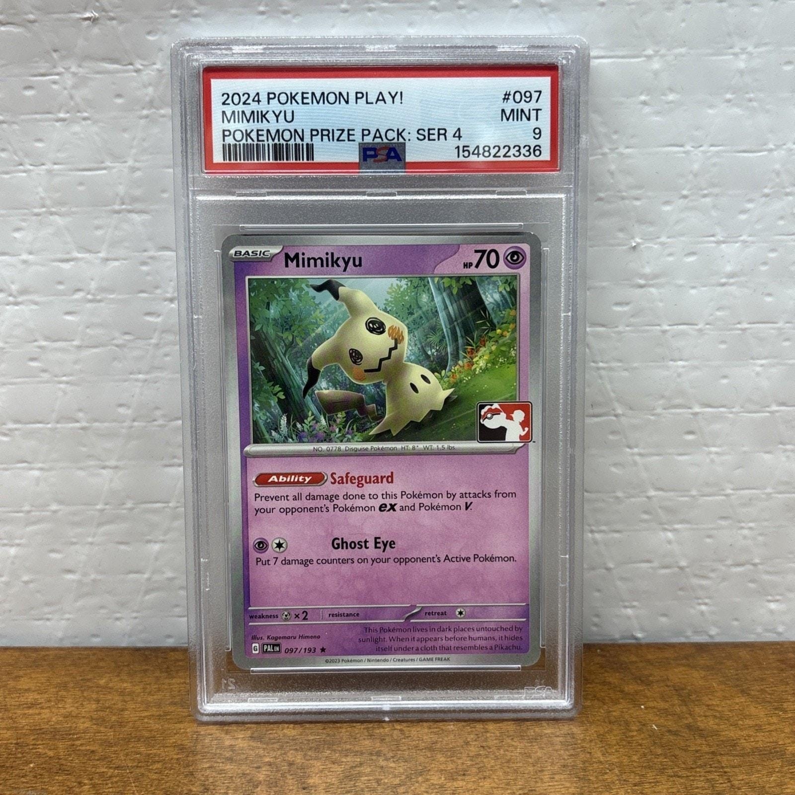2024 Pokemon Play Pokemon Prize Pack: Series 4 #097 MIMIKYU PSA 9 POP 2