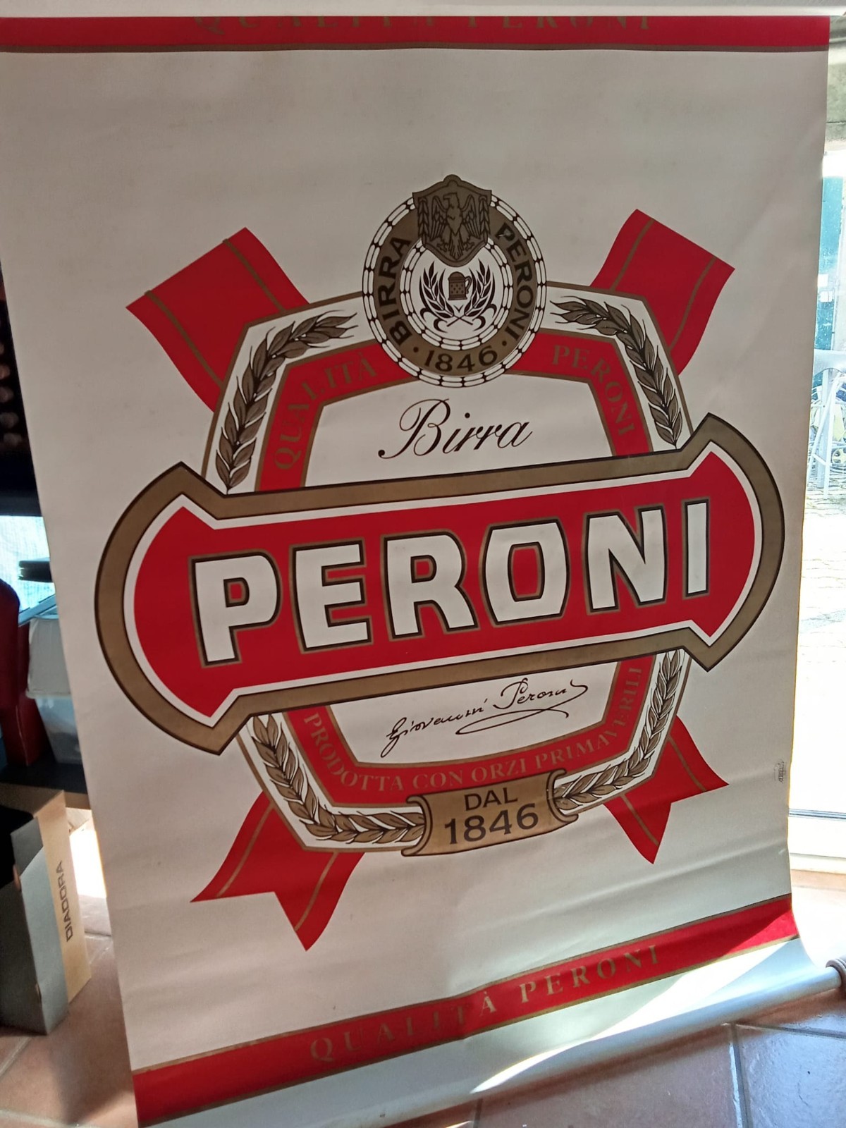 Peroni beer advertising banner