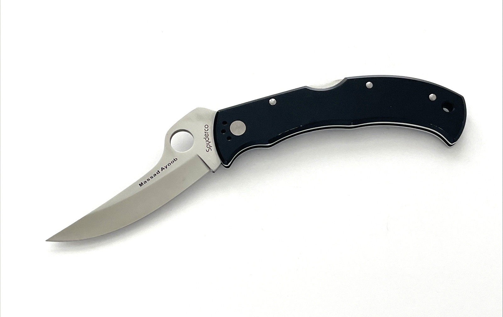 Spyderco C60P Massad Ayoob Knife VG-10 Almite Coated Aluminum Japan 2001-2002 Spyderco C60P Massad Ayoob Knife VG-10 Almite Coated Aluminum Japan 2001-2002