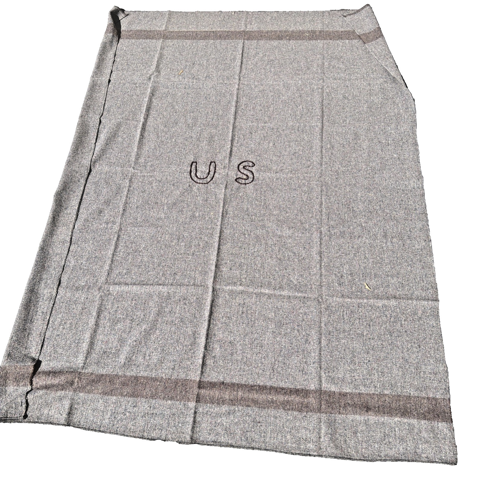 Federal Civil War Blanket with Chainstitched “US”