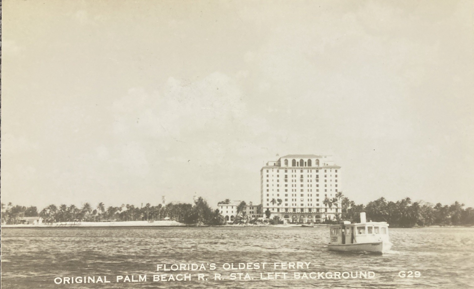 RPPC Palm Beach Original Railroad Station Left Floridas Oldest Ferry Biltmore RPPC Palm Beach Original Railroad Station Left Floridas Oldest Ferry Biltmore