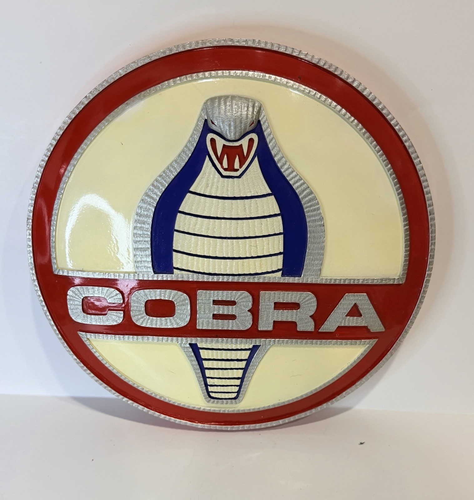 Rare Official Ford Licensed SVT Cobra 12.5” Wall Plaque Shelby Style Sign