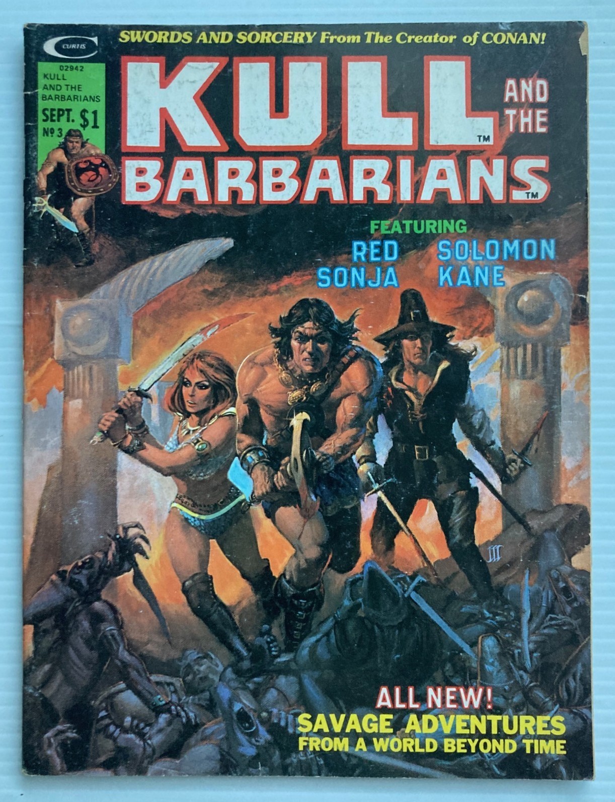 Stan Lee presents KULL AND THE BARBARIANS #3 (1975) 