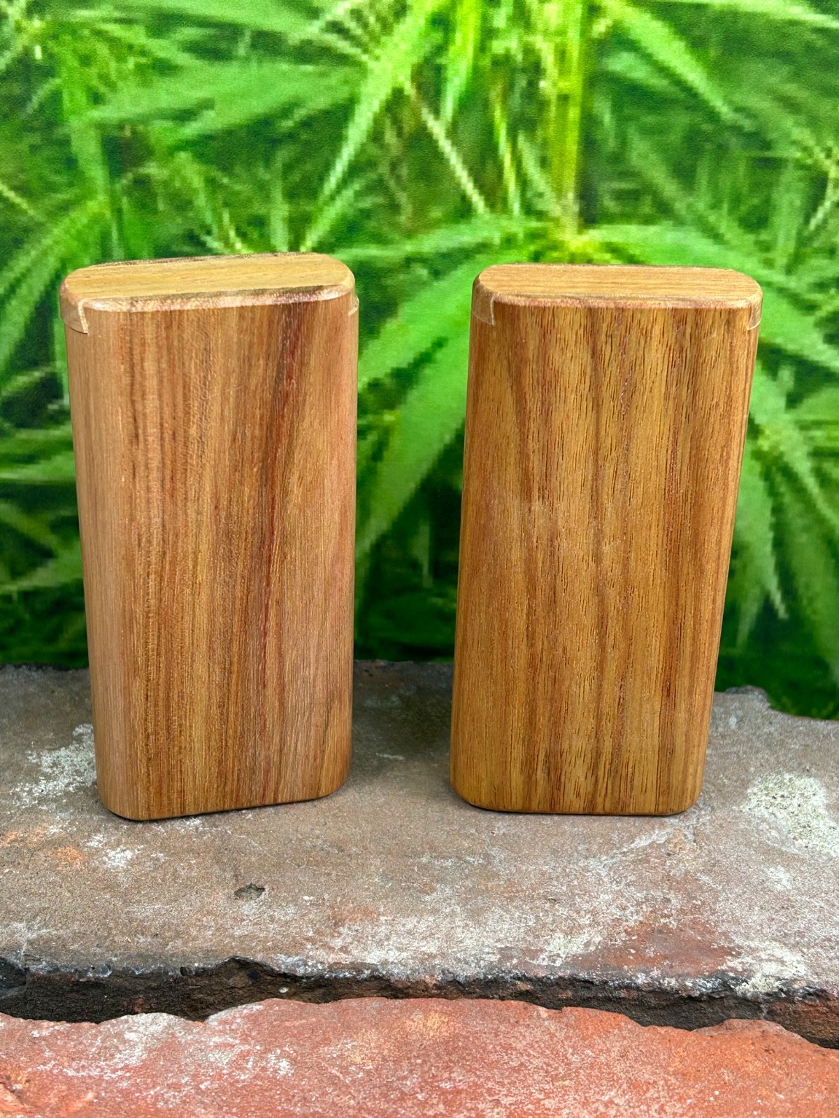 2 Pack Of Exotic Wood Stashbox Dugout With Poker, Bat & Extra Spring - USA
