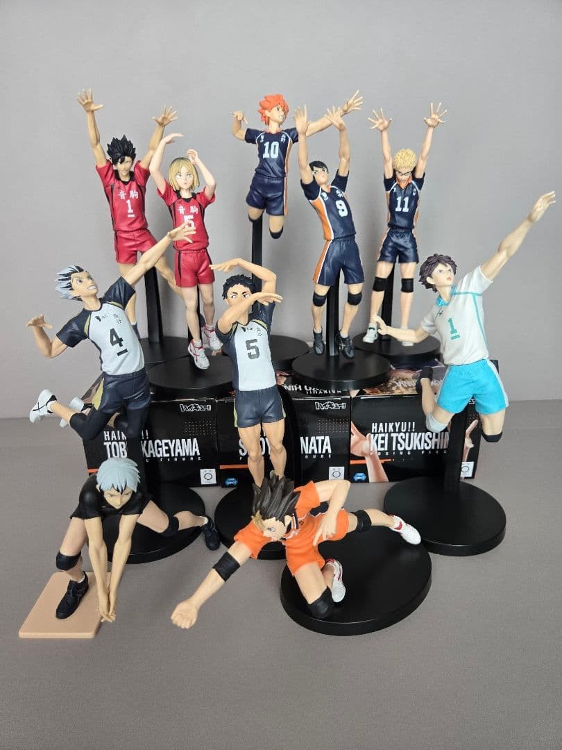 Haikyuu Posing Figure Lot Bandai Collectible Anime Figures Fully Functional