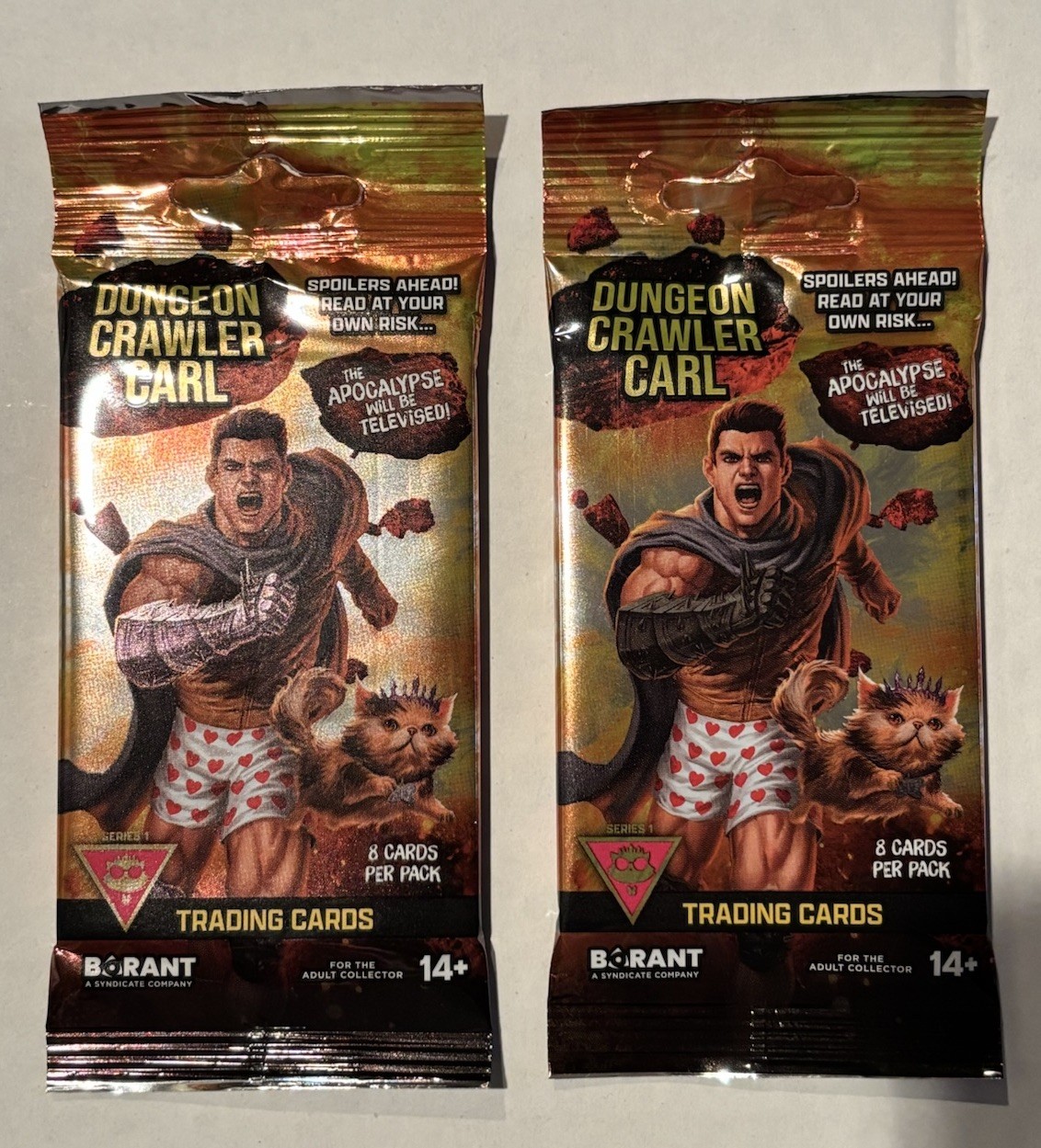 LOT OF 2 - Dungeon Crawler Carl Series 1 Trading Cards Sealed Pack
