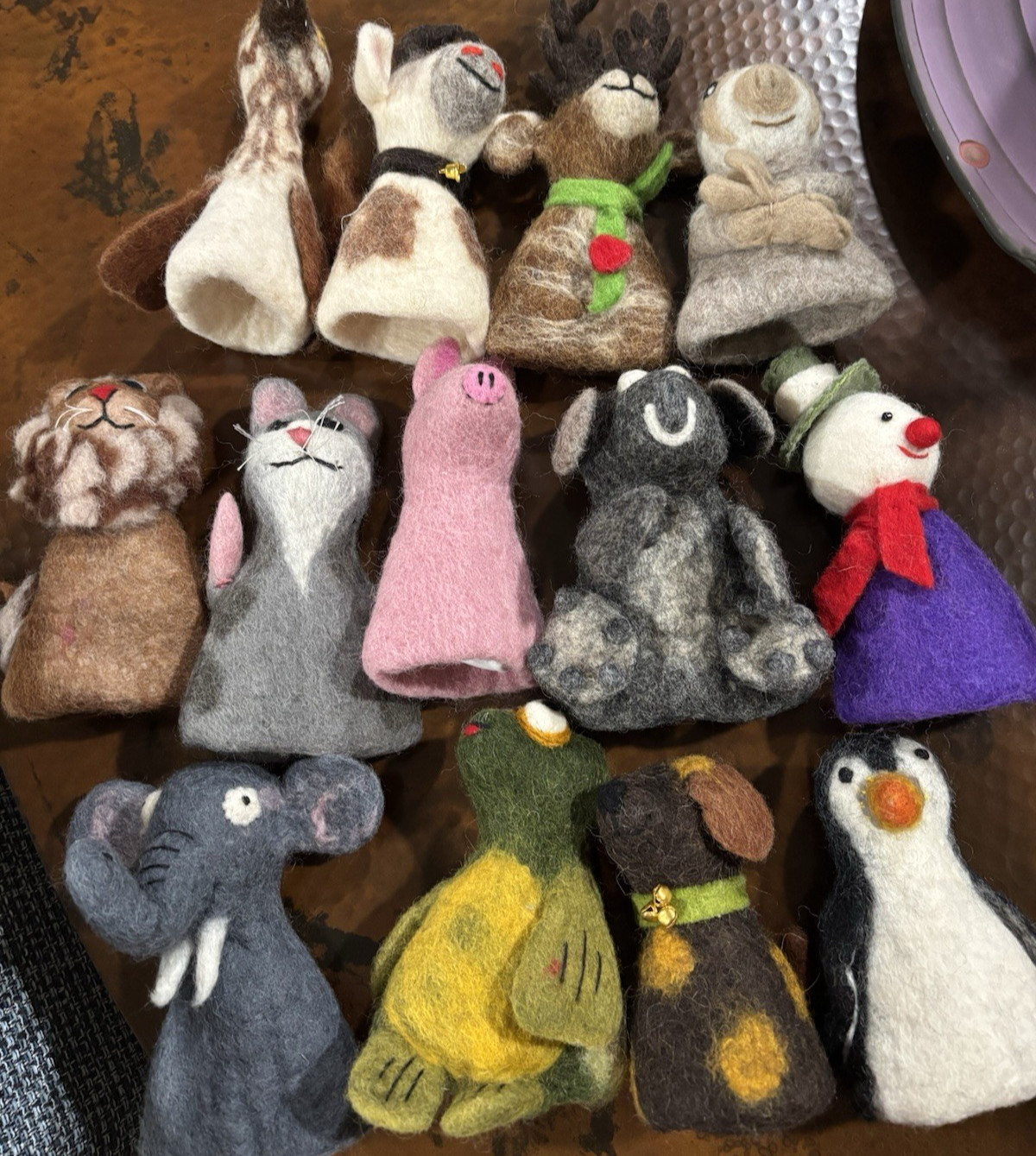 HANDMADE Needle FELTED WOOL ANIMALS/Puppet/Toy/Collectible/VINTAGE/only 6 left HANDMADE Needle FELTED WOOL ANIMALS/Puppet/Toy/Collectible/VINTAGE/only 6 left