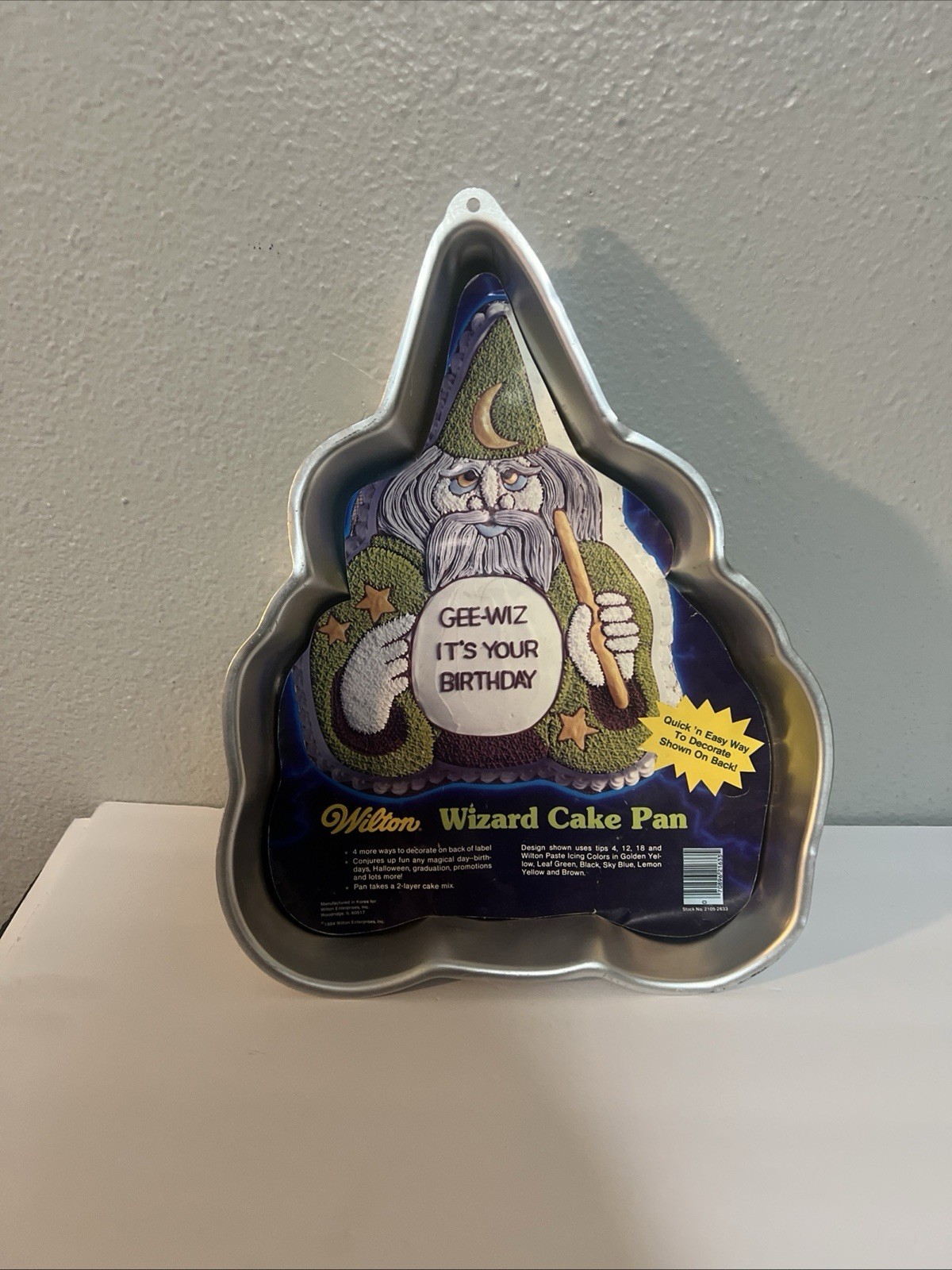 VINTAGE 1984 WILTON WIZARD CAKE PAN MOLD #502-2235 RETIRED NEW NEVER USED VINTAGE 1984 WILTON WIZARD CAKE PAN MOLD #502-2235 RETIRED NEW NEVER USED