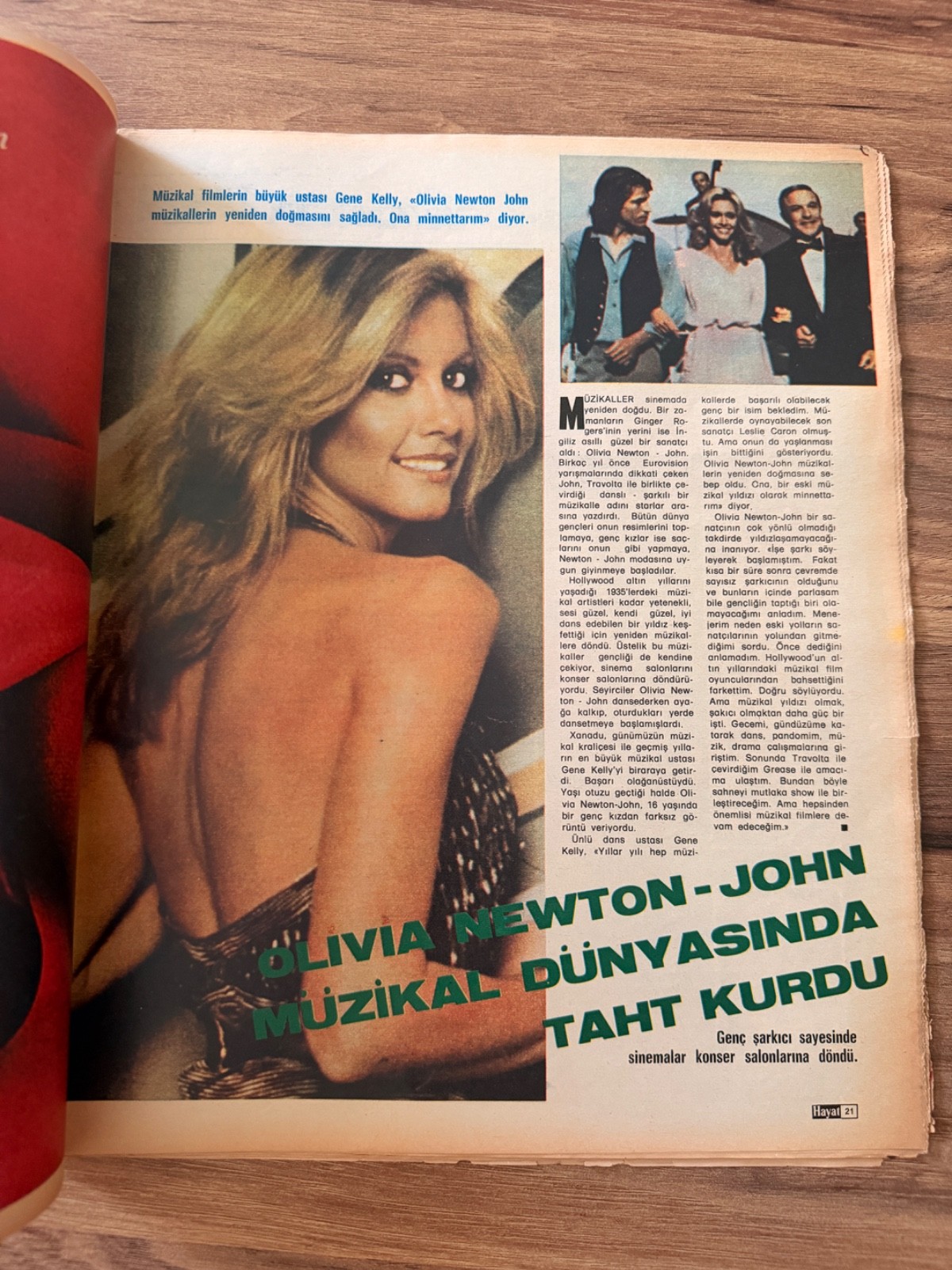 Hayat Magazine Feb 1981 Olivia Newton-John Feature Turkey Vintage Rare Grease