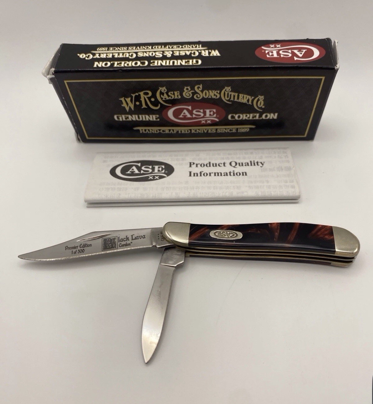 W.R. Case & Sons Cutlery Premier Edition Black Lava Corelon Pocketknife 1/500