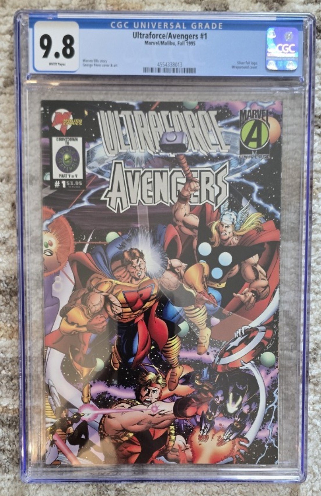 Ultraforce Avengers #1 CGC 9.8 Silver Foil George Perez Marvel 1995 Ultraforce Avengers #1 CGC 9.8 Silver Foil George Perez Marvel 1995