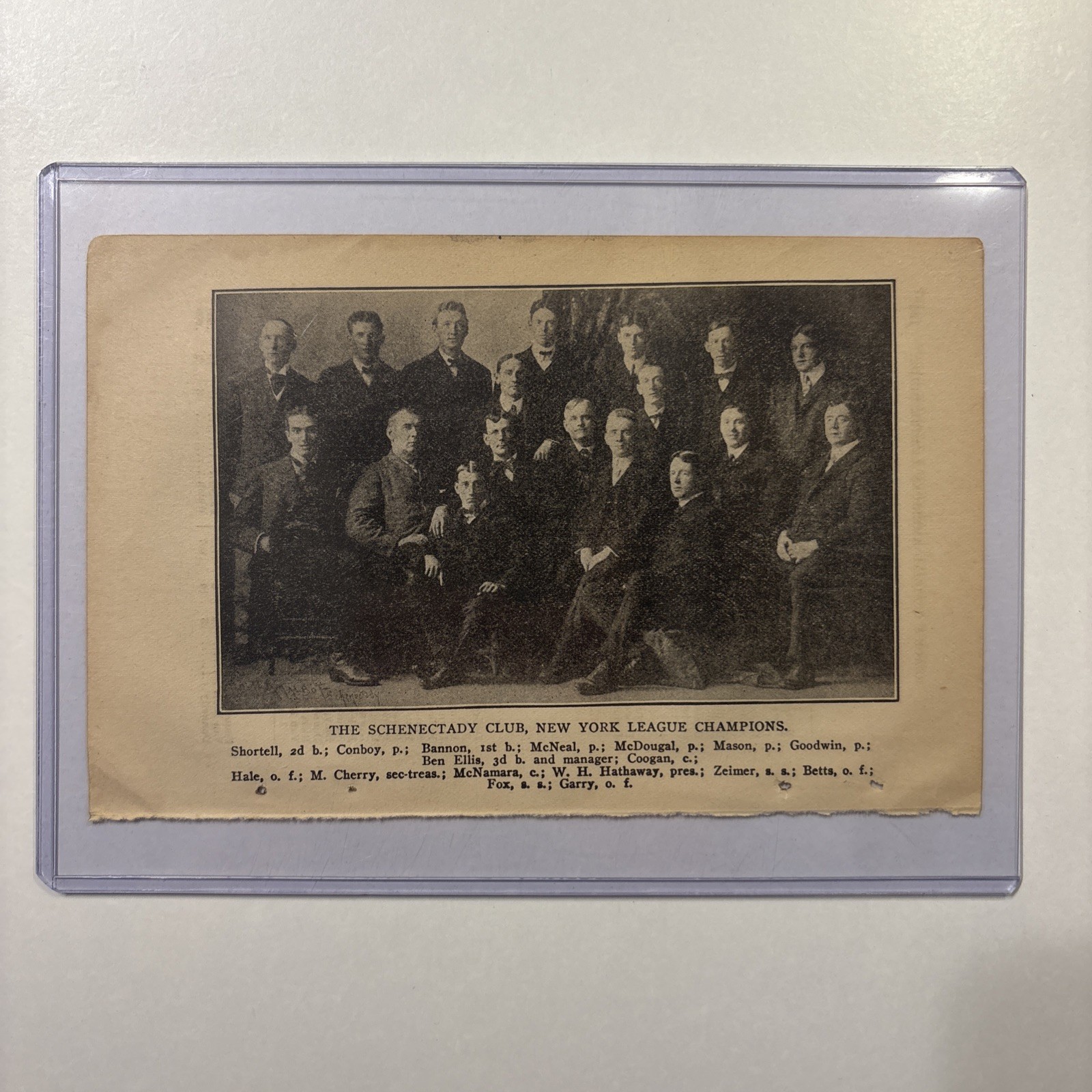1903 Schenectady NY Baseball Team Picture Rare Dead-Ball Era Antique New York