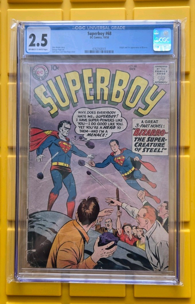 DC Comics Superboy #68 CGC 2.5 (1958)- 1st Appearance Of Bizarro