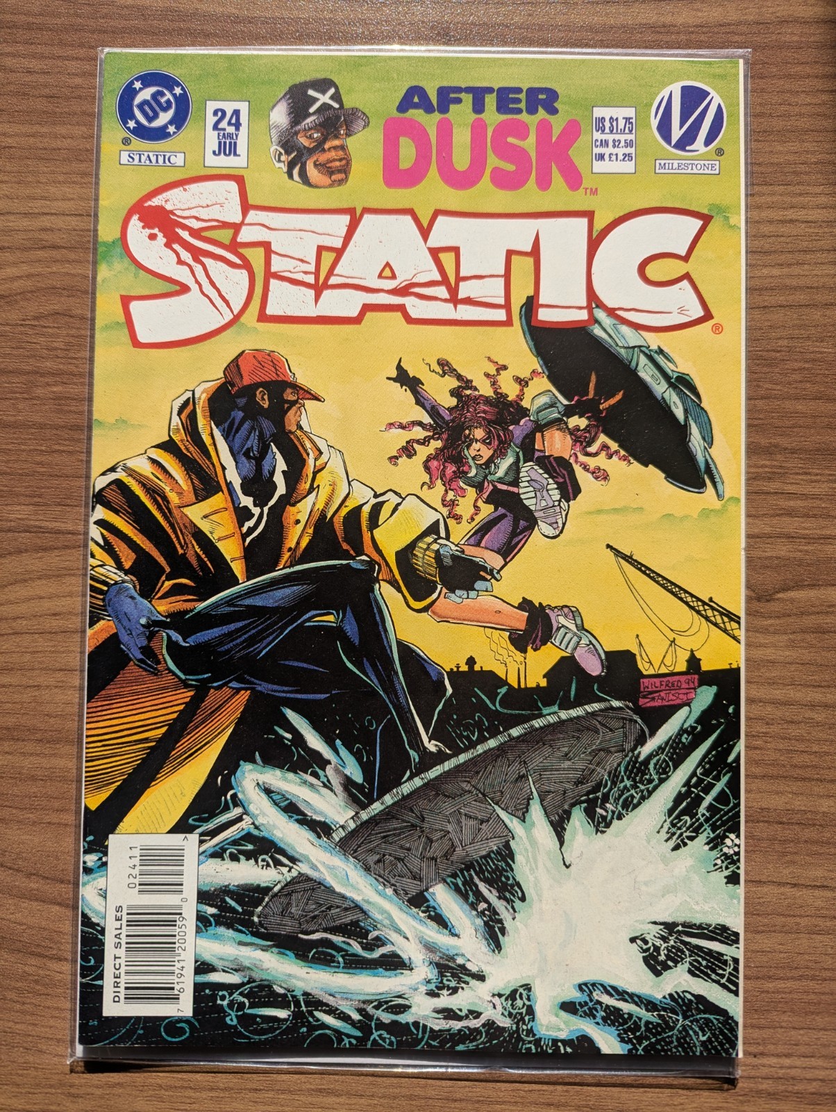 Static #24 VF+ 8.5 DC | Milestone 1995 Static shock original series 