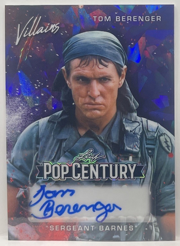 Tom Berenger 2025 Leaf Metal Pop Century Autograph Purple Ice #1/1 Auto Platoon