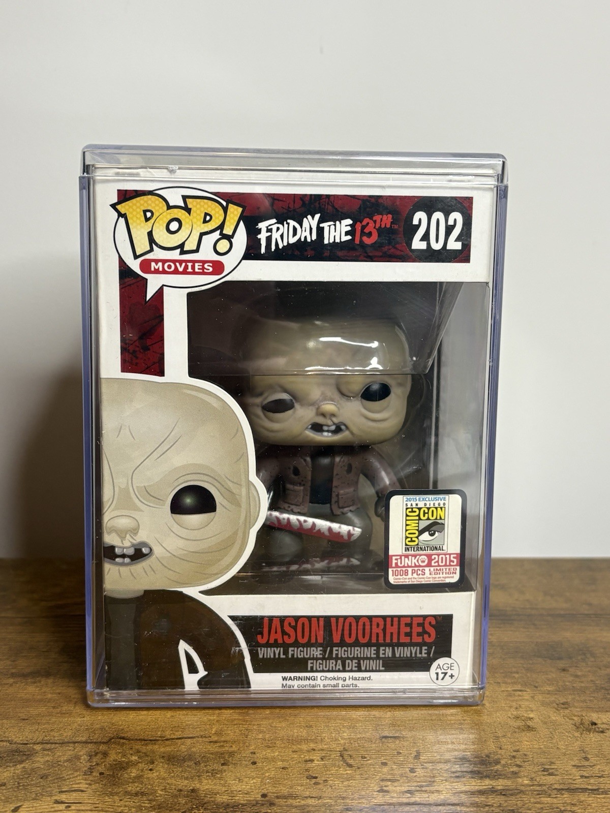 Funko Pop Vinyl: Friday The 13th Unmasked Jason Voorhees 2015 SDCC Exclusive
