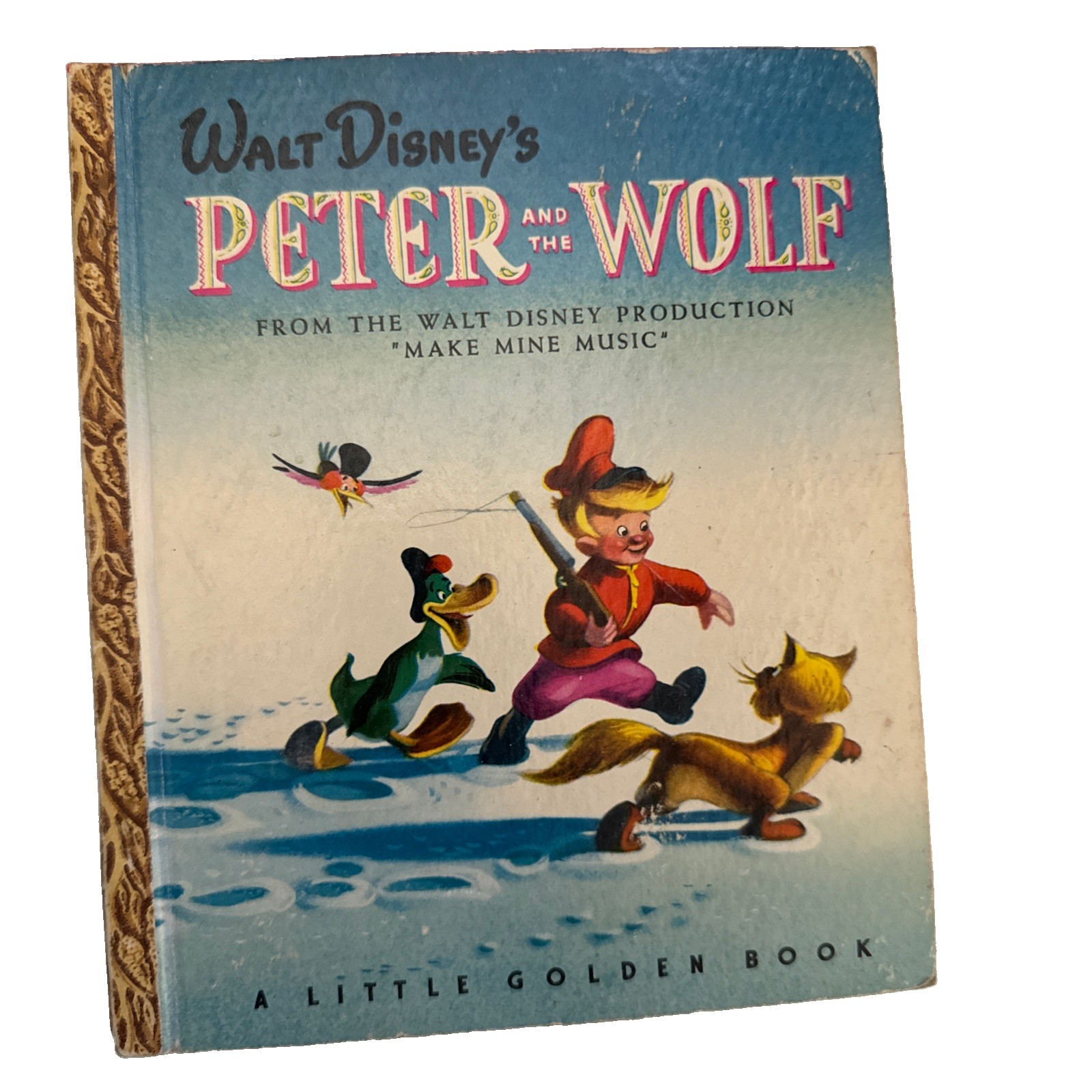 Little Golden Book Walt Disney\'s Peter and The Wolf 1947 B
