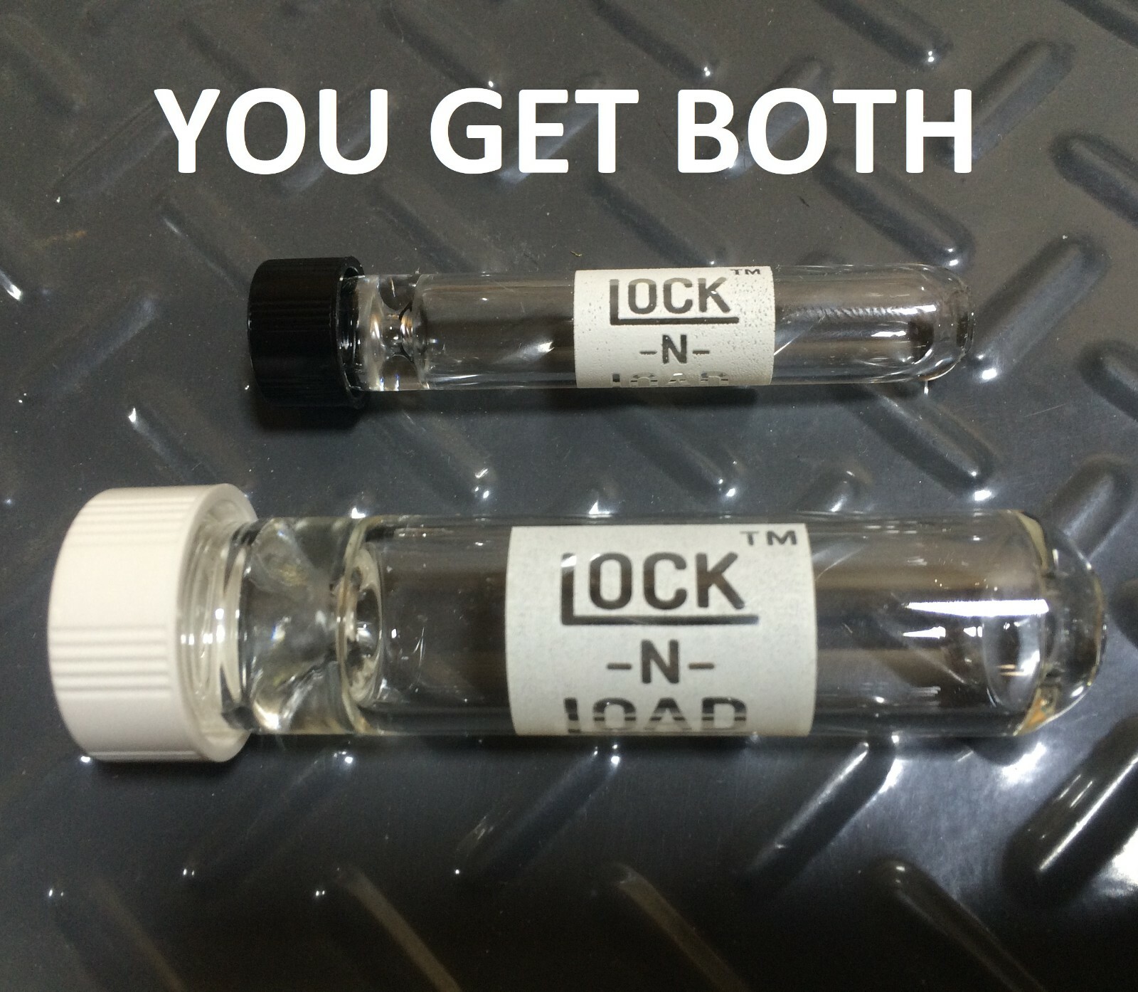 YOU GET BOTH Small 9mm and the New Stagati Large 20mm LOCK n LOAD Glass Chillums