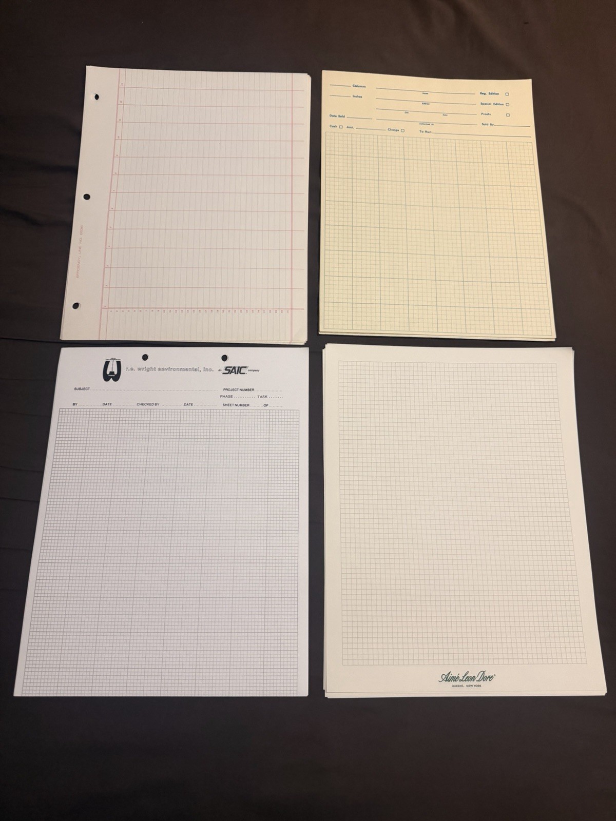 Letterhead 20 Sheets Of MULTI GRAPH (6) 1980s Vintage Stationery Unused Lot