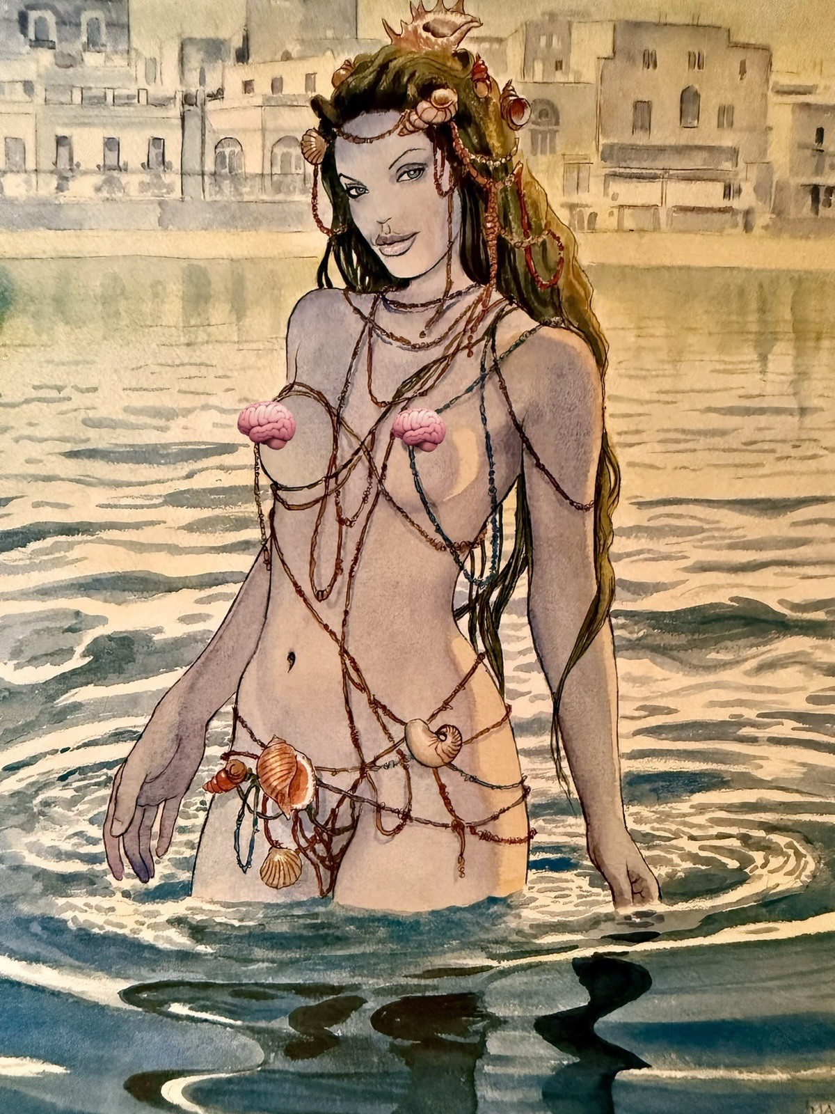 •MILO MANARA Signed Print• “Ischia (Angelina Jolie)” •MILO MANARA Signed Print• “Ischia (Angelina Jolie)”