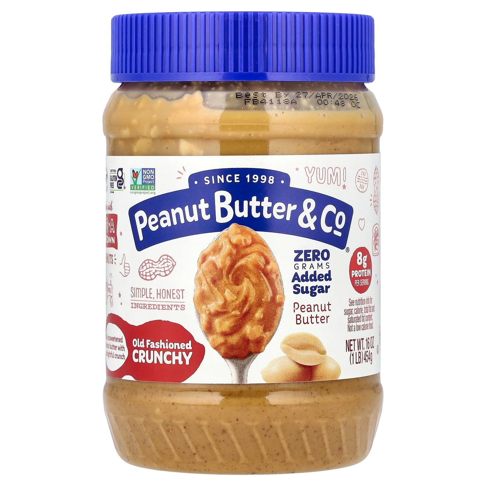 Peanut Butter & Co., Old Fashioned Crunchy Peanut Butter, 16 oz (Free Ship)