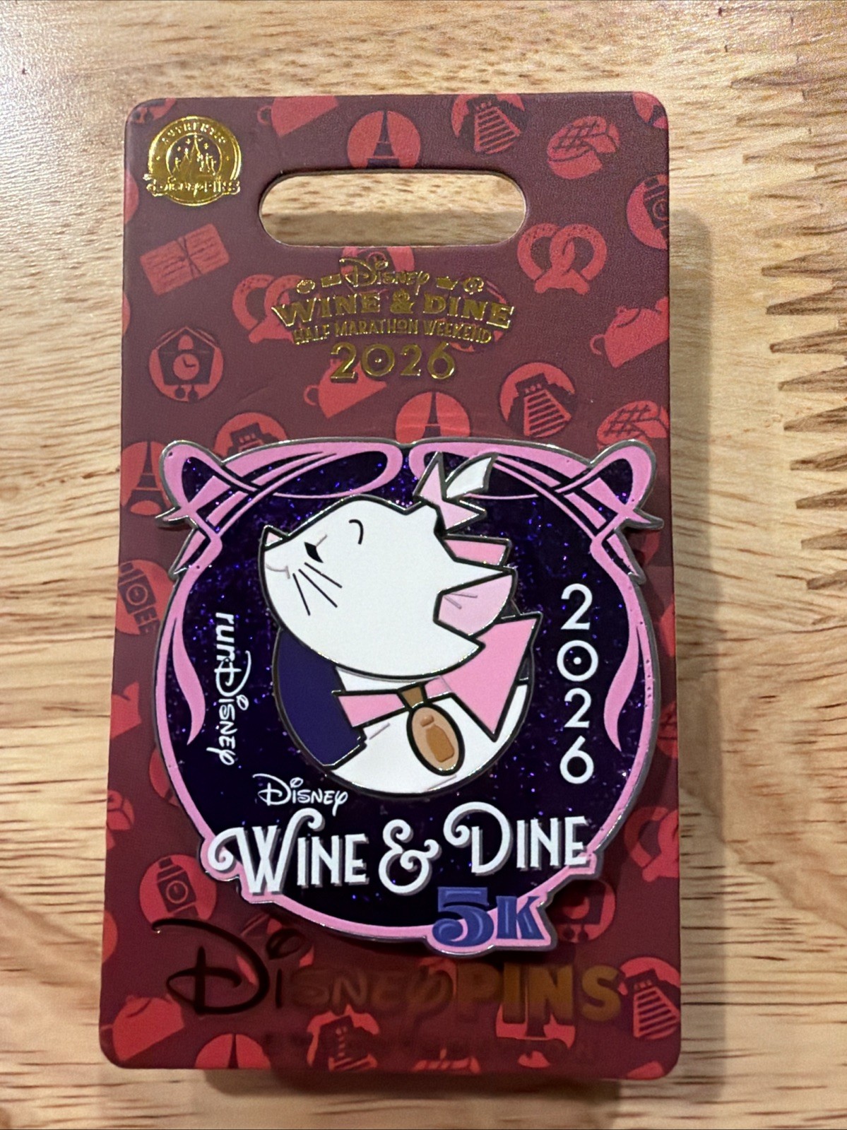 2026 Walt Disney World RunDisney Wine & Dine Aristocats 5k I Did It Pin Marie