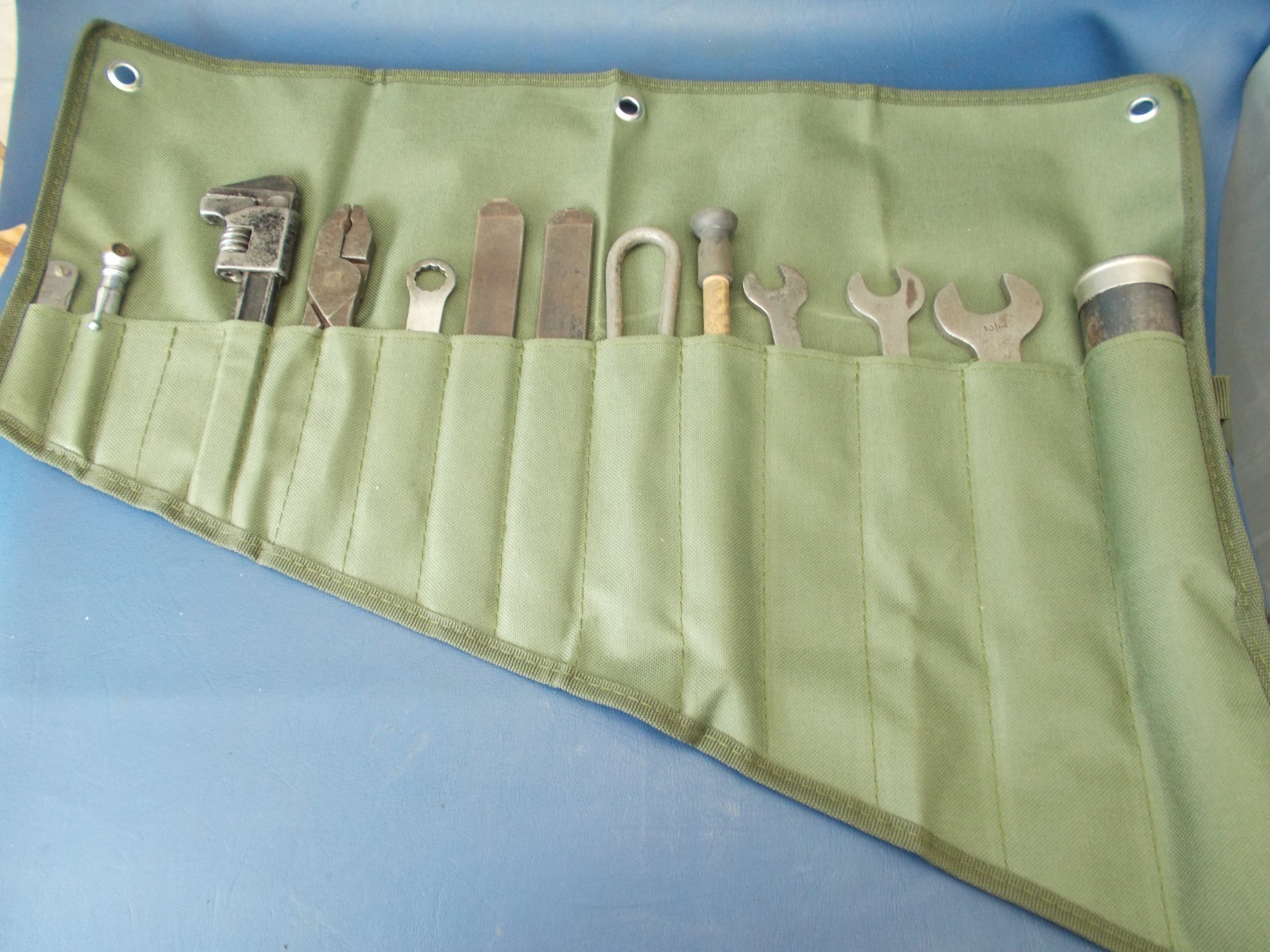 Vintage MG Tool Kit in Canvas Tool roll. Vintage MG Tool Kit in Canvas Tool roll.