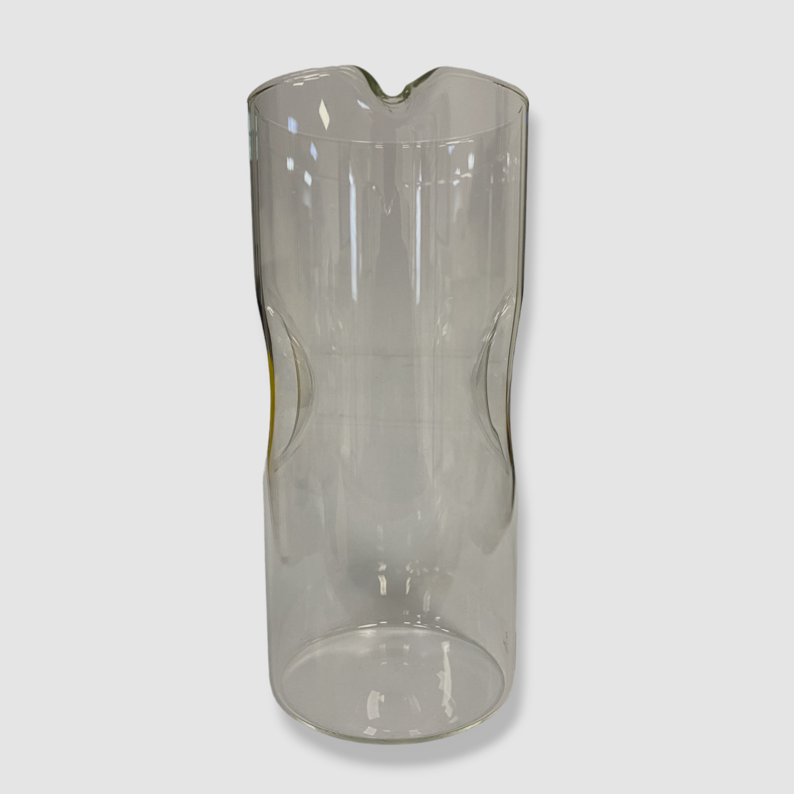 $52 Ichendorf Milano Clear Impronta Collection Glass Wine Jug