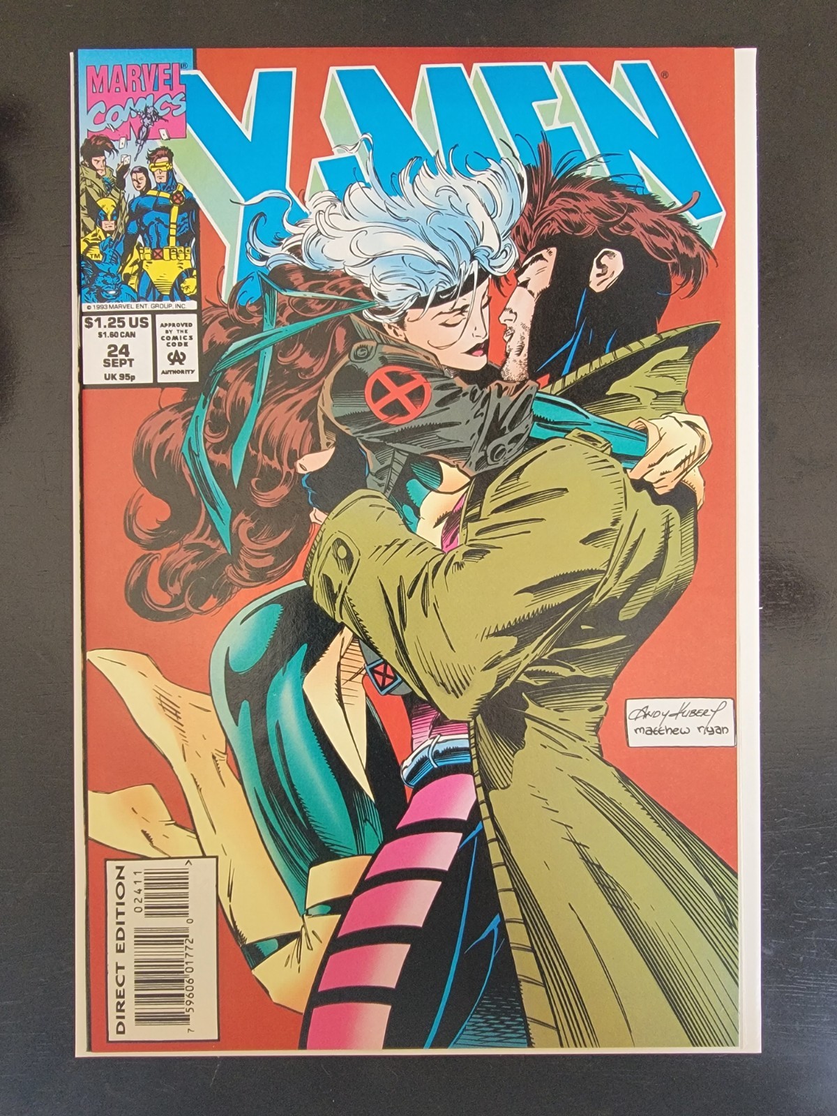 Marvel Comics X-Men #24 (1991) Direct Edition Rogue Gambit Scott Lobdell Marvel Comics X-Men #24 (1991) Direct Edition Rogue Gambit Scott Lobdell