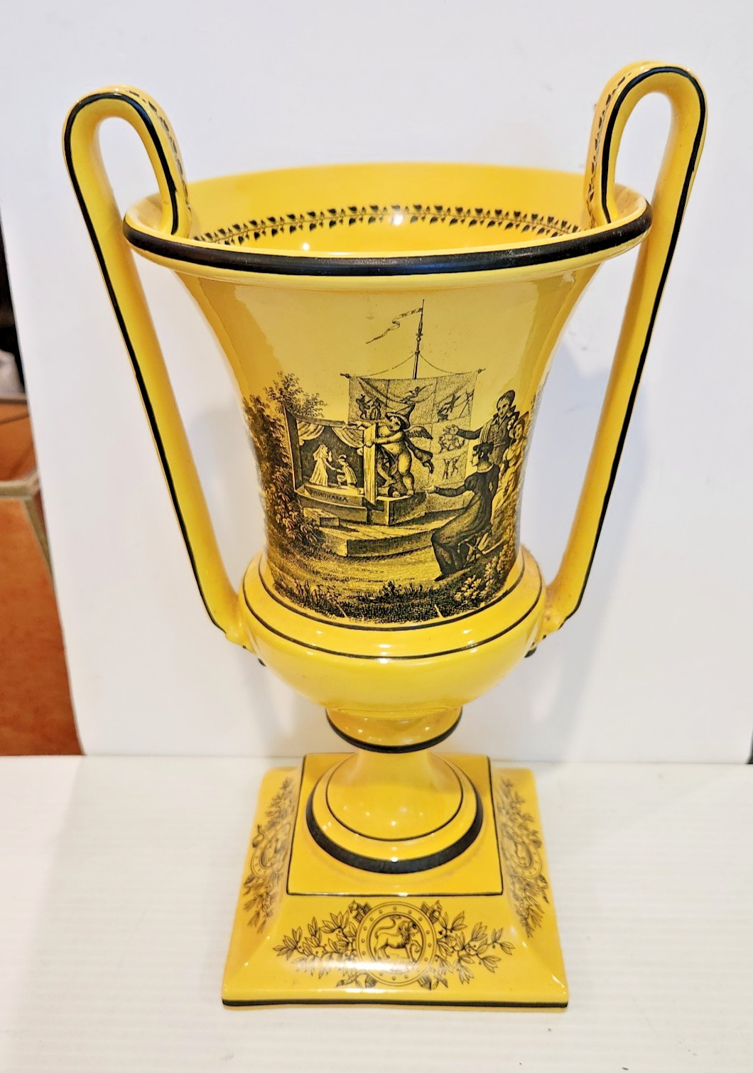 Italian Mottahedeh Yellow and Black Toile 13 Italian Mottahedeh Yellow and Black Toile 13