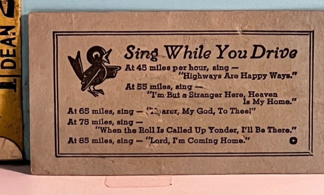 Vintage The Travelers Cafe Business Card 