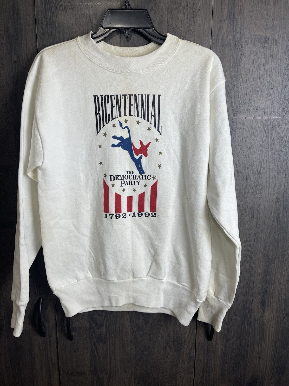 Vintage 1992 Democratic National Convention Bicentennial Sweatshirt Adult M