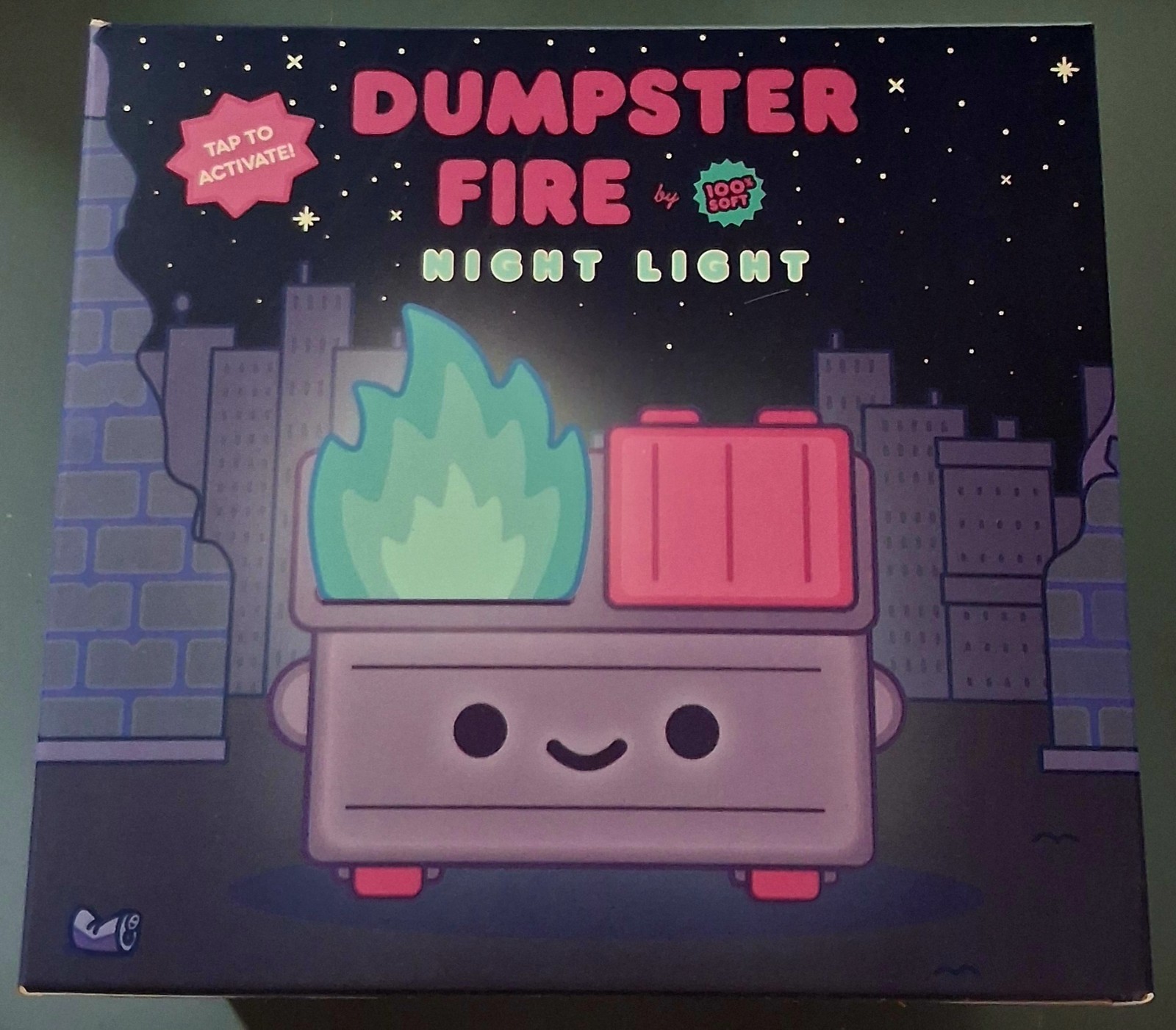 100% Soft Magical Trash Edition Dumpster Fire Figure Rare Night Light 