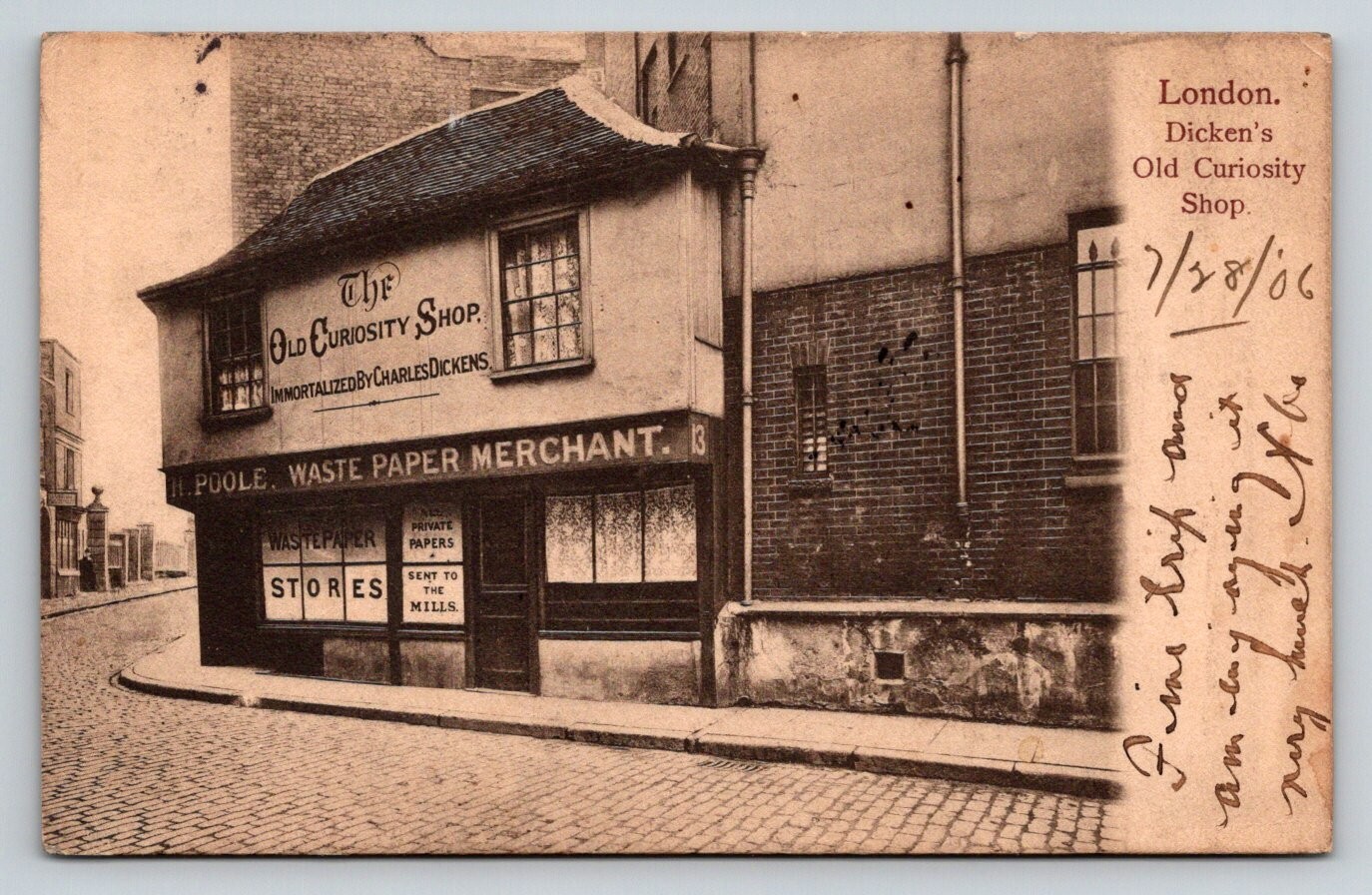 1906  Charles Dickens\' Old Curiosity Shop  London   England    Postcard