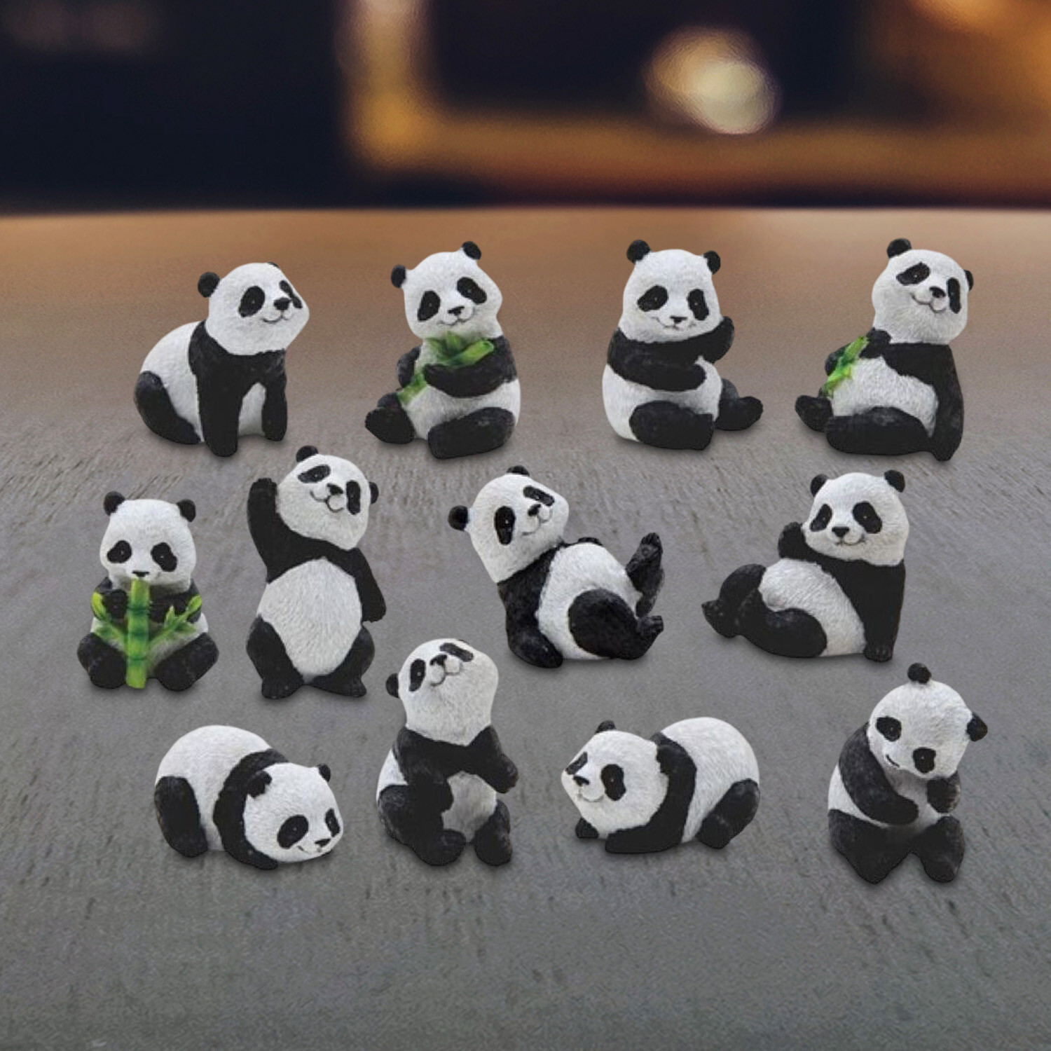 12-Piece Cute Panda 2.25 12-Piece Cute Panda 2.25