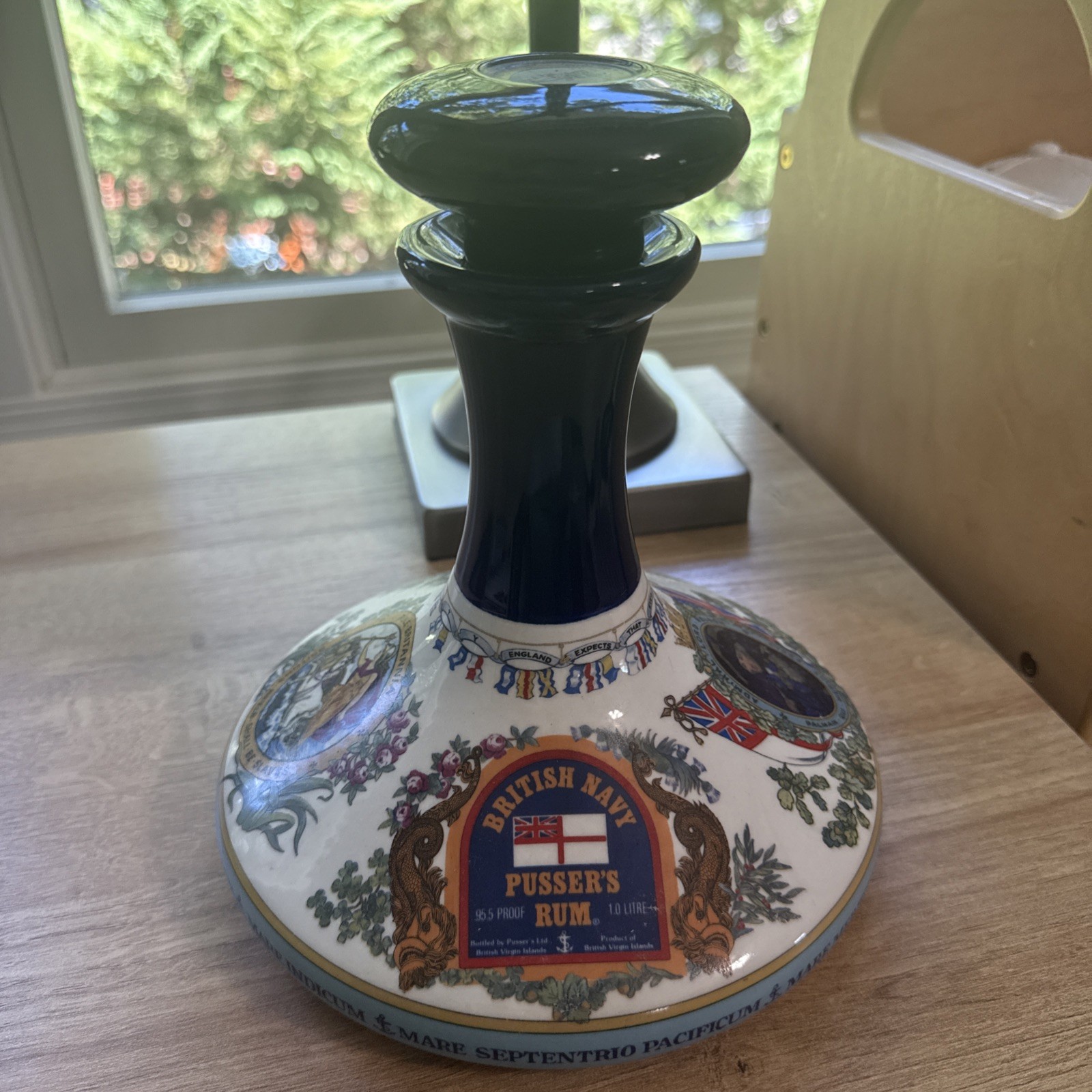 Admiral Lord Nelson British Navy Pusser\'s Rum HMS Victory Ship 9” Decanter Admiral Lord Nelson British Navy Pusser\'s Rum HMS Victory Ship 9” Decanter