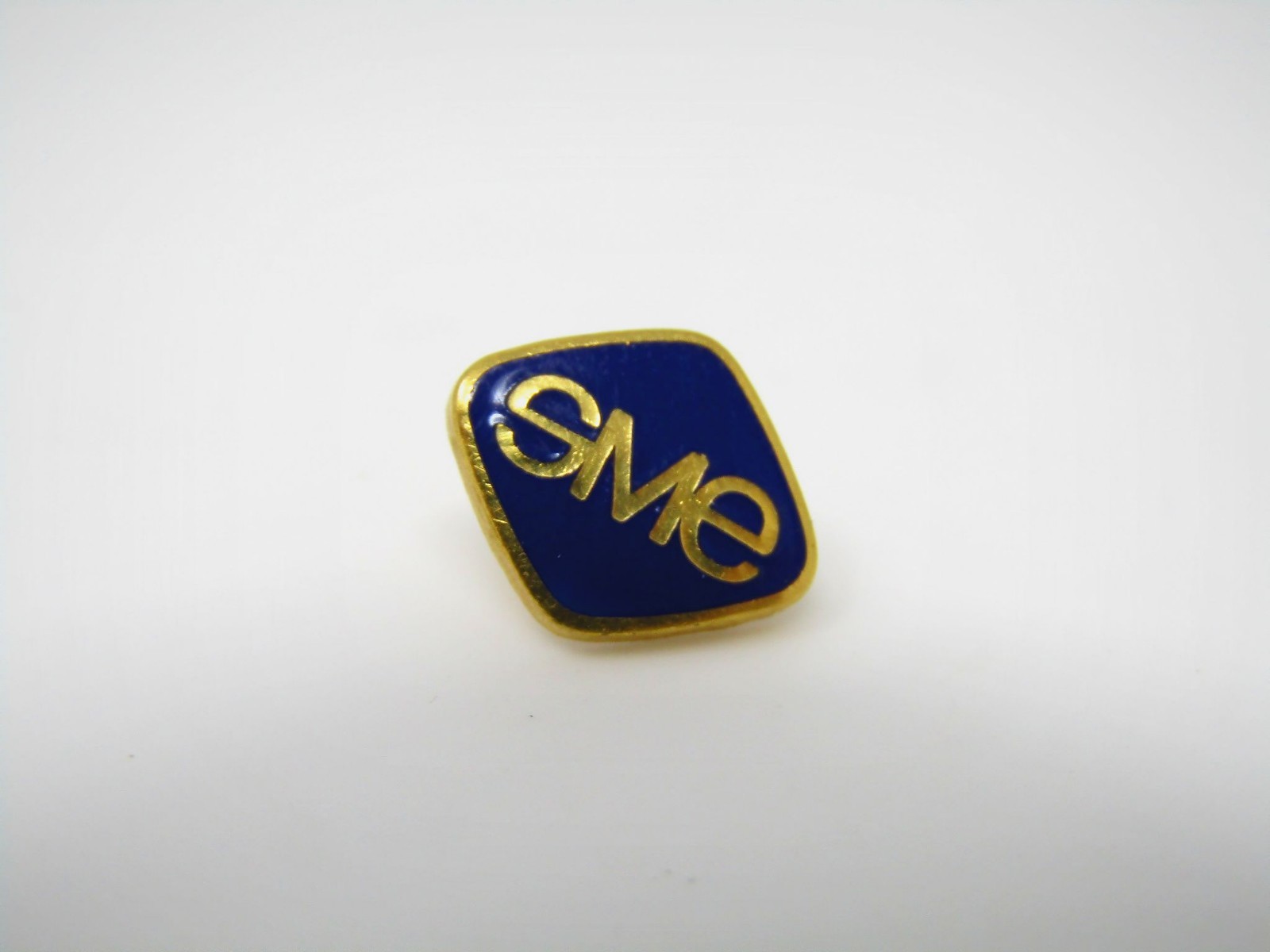 Vintage SME Lapel Pin Society of Manufacturing Engineers Logo Blue Enamel Gold Vintage SME Lapel Pin Society of Manufacturing Engineers Logo Blue Enamel Gold