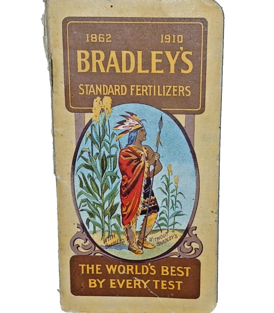 RARE Antique 1910 Bradley’s STANDARD Fertilizer Boston NOTEBOOK Farmers almanac