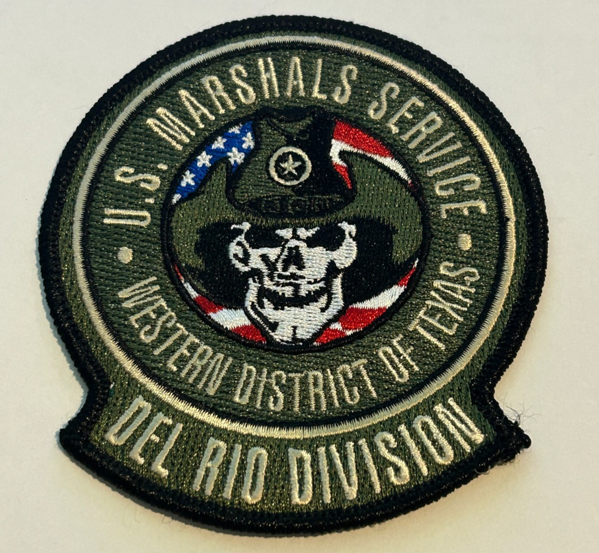 USMS Western District Texas Del Rio Division Patch Unused