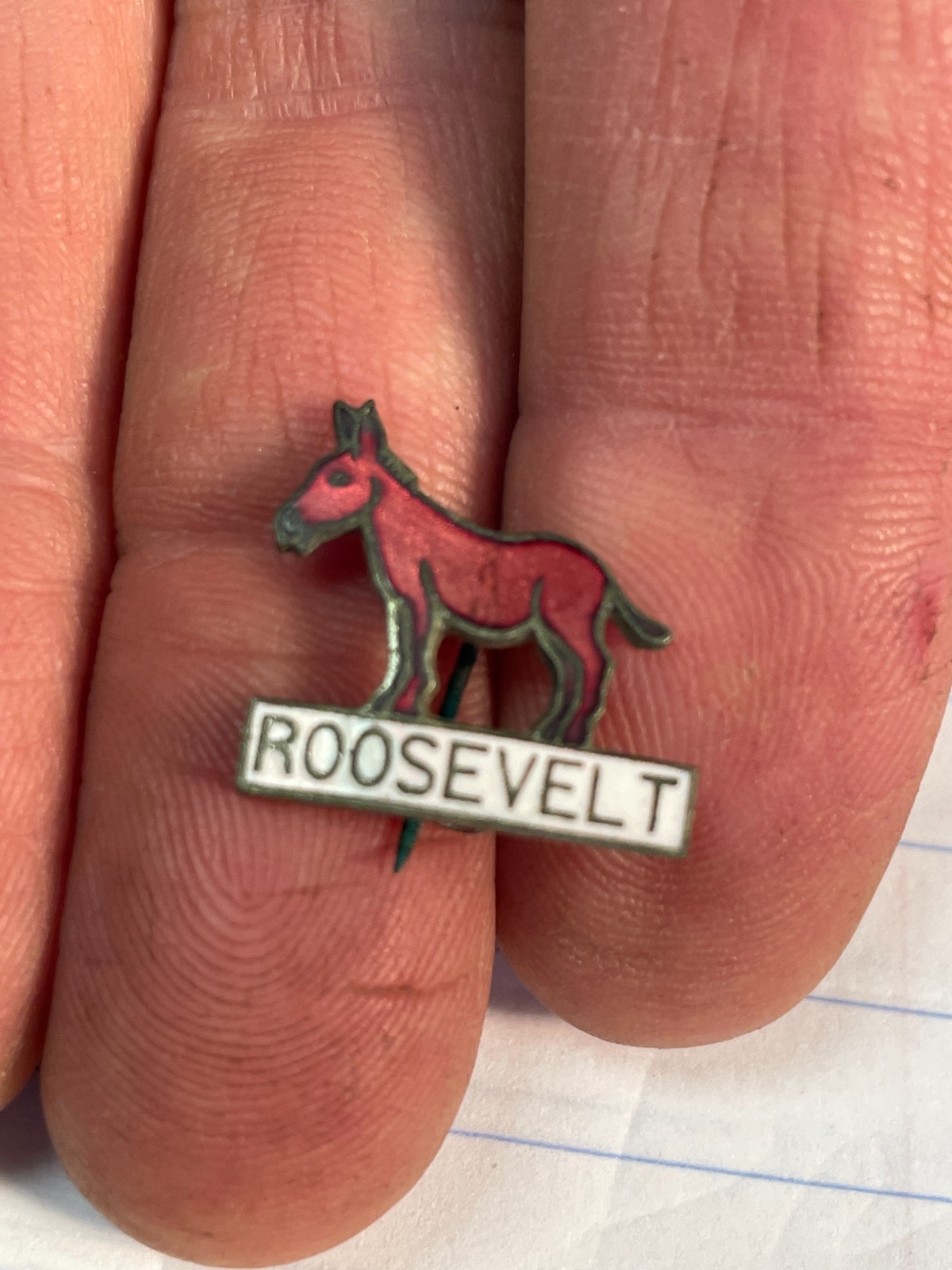 1930's Roosevelt Metal Political Pin 1930's Roosevelt Metal Political Pin