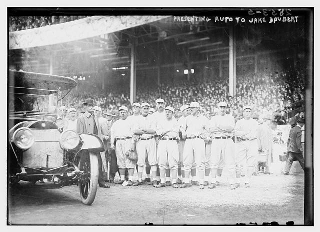 Brooklyn NY 1913 Jake Daubert Chalmers Award Auto Presentation World Series