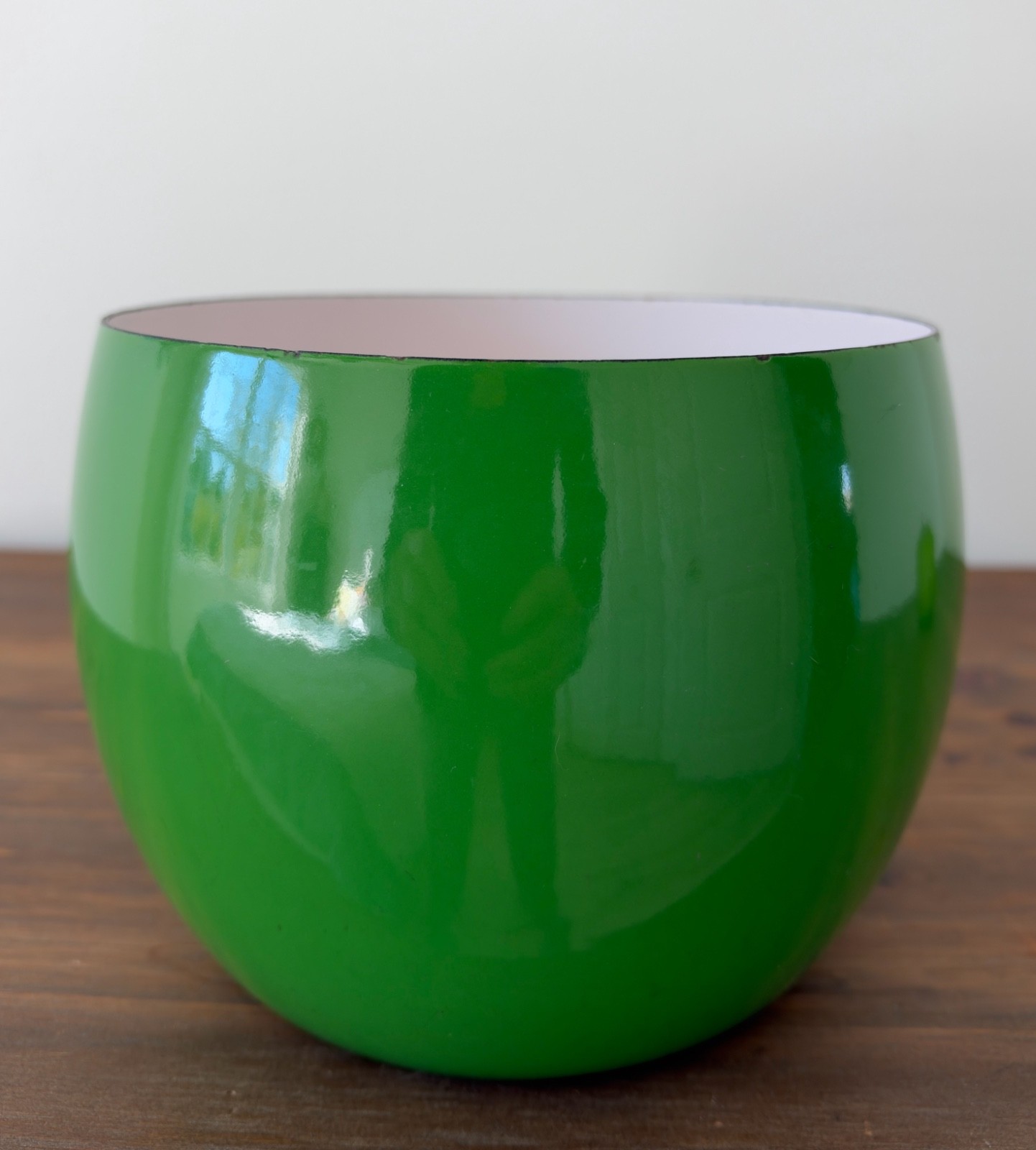 DANSK DESIGNS FRANCE IHQ Green Enamel on Steel Bowl 8 DANSK DESIGNS FRANCE IHQ Green Enamel on Steel Bowl 8