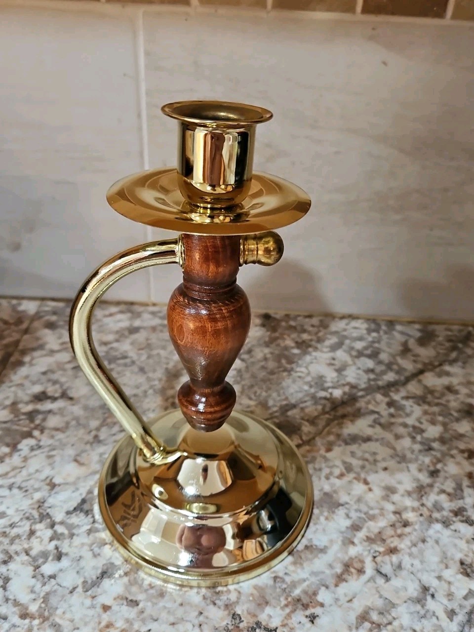 Vintage Homco Wood and Brass CANDLESTICK HOLDERS SCONCE 8” - Lady Gimbel Vintage Homco Wood and Brass CANDLESTICK HOLDERS SCONCE 8” - Lady Gimbel