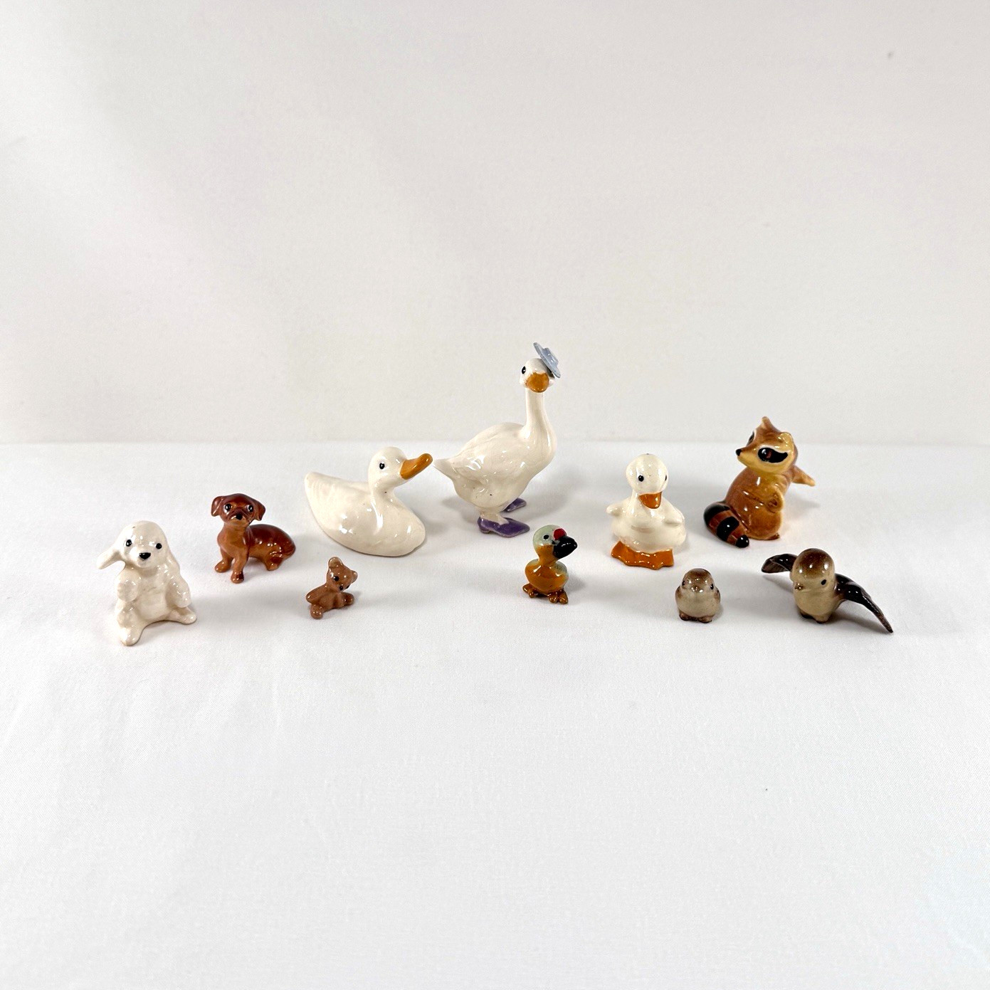 Vintage Hagen-Renaker Miniature Figurine Lot of 10 - Ducks Dogs Bear Parrot Vintage Hagen-Renaker Miniature Figurine Lot of 10 - Ducks Dogs Bear Parrot