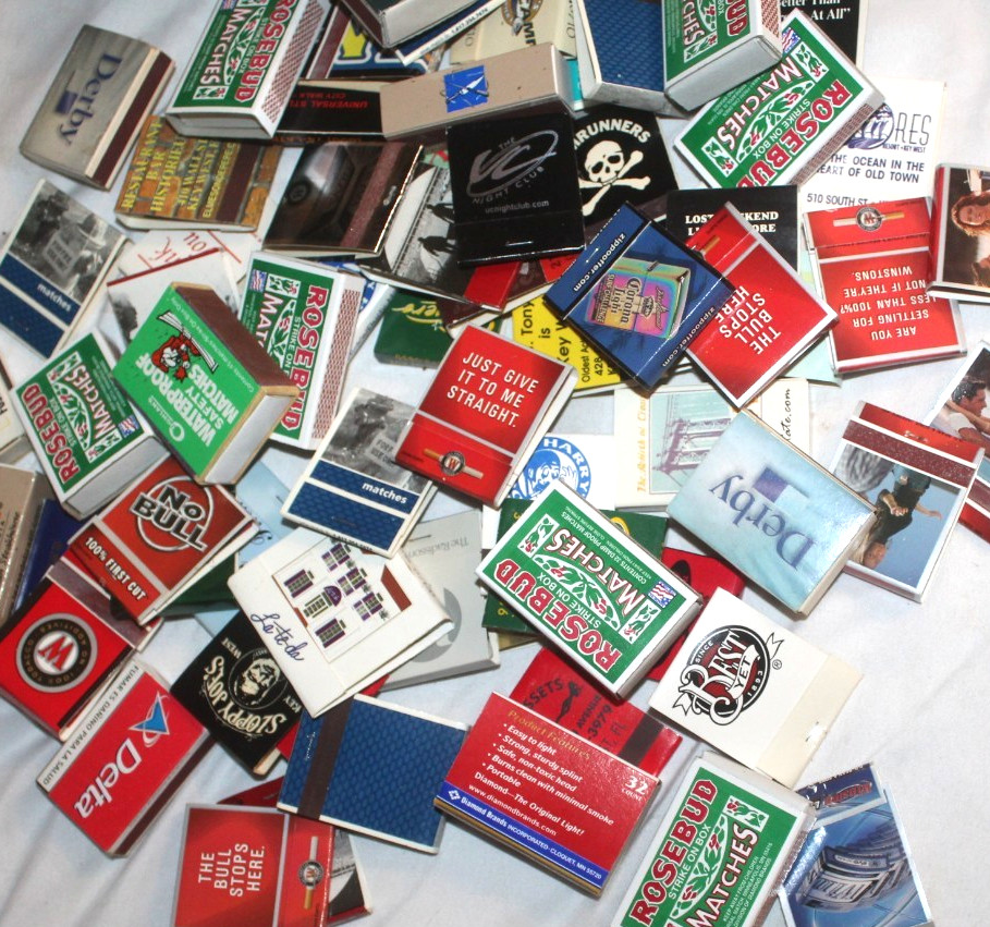 Lot 500+ Vintage Matchbooks Camel Winston Jamaica Restaurants Bars Hotels