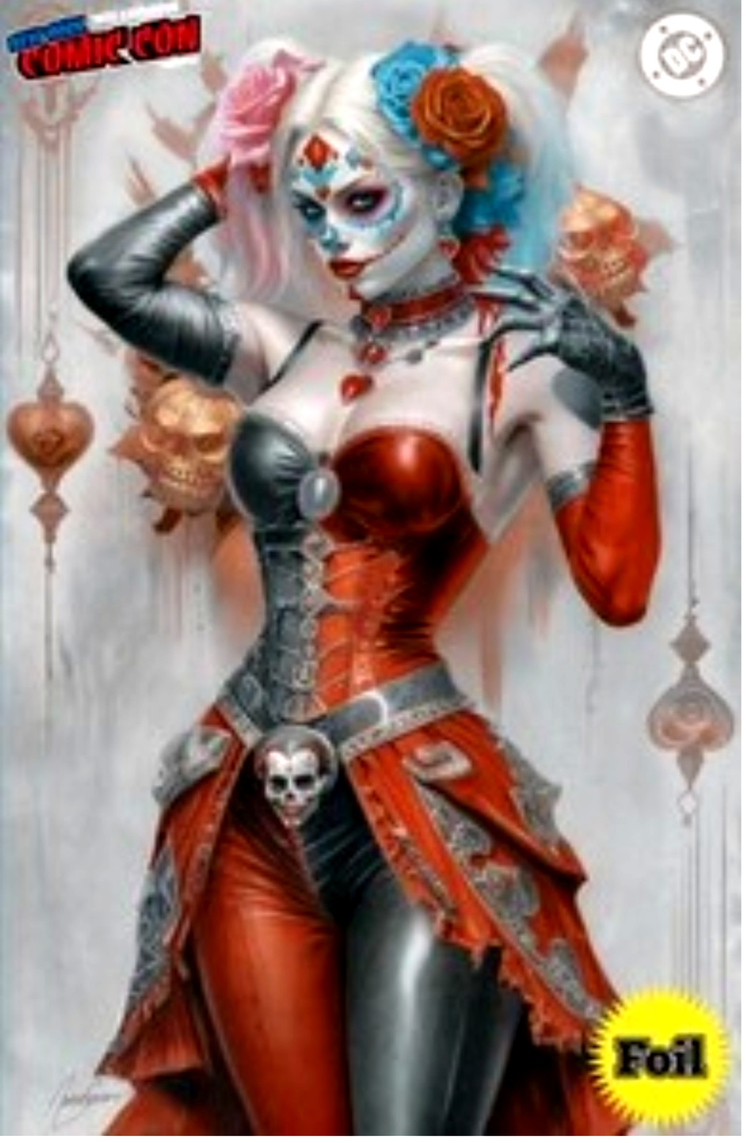 BATMAN #13 NATALI SANDERS NYCC EXCLUSIVE FOIL VARIANT HARLEY (Near Mint) BATMAN #13 NATALI SANDERS NYCC EXCLUSIVE FOIL VARIANT HARLEY (Near Mint)