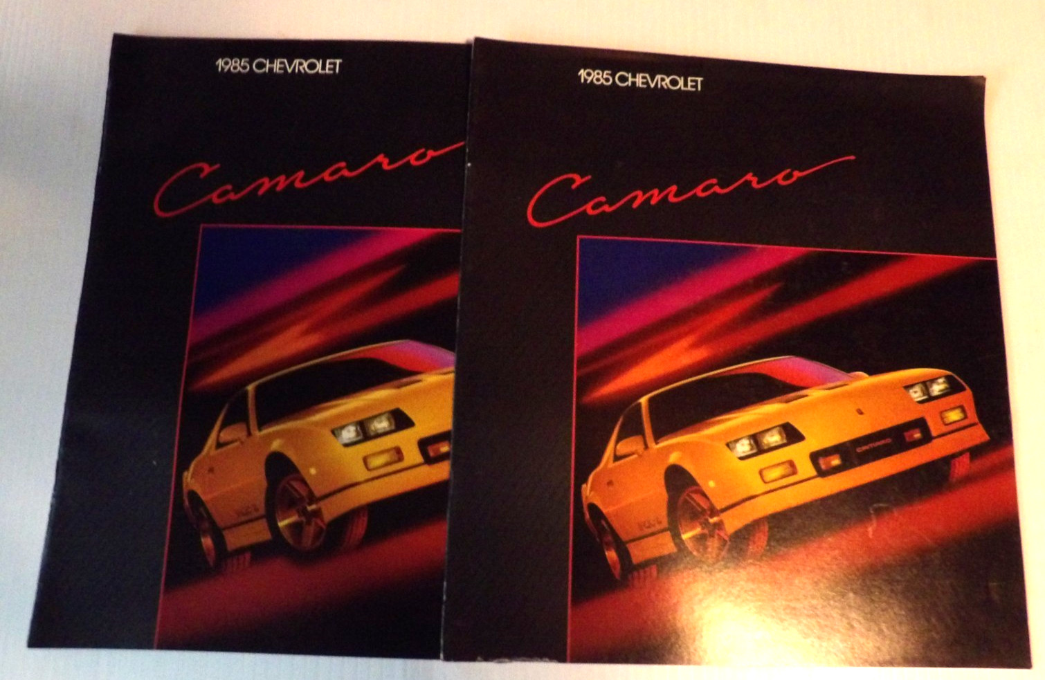 (2) 1985 Chevrolet Camaro Brochures Original (2) 1985 Chevrolet Camaro Brochures Original