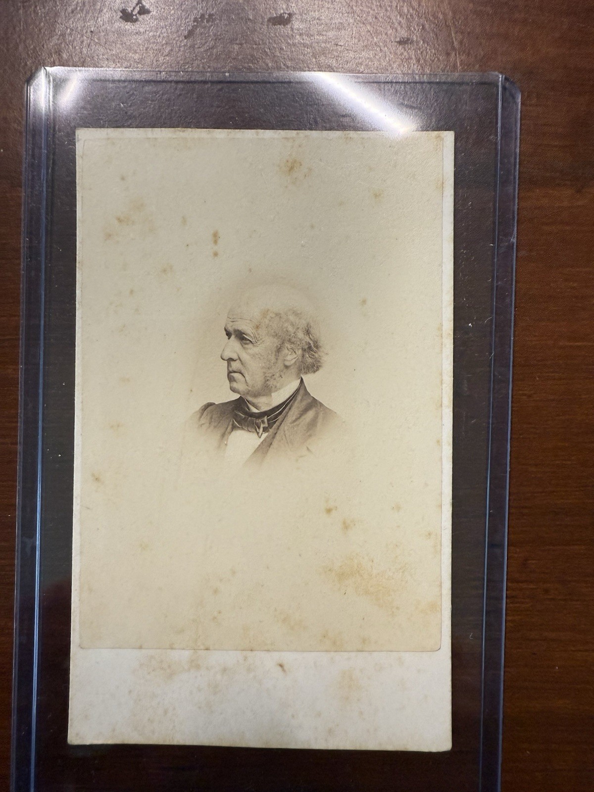 Rare American jurist Joel Parker Harvard Dartmouth Letter and CDV. 