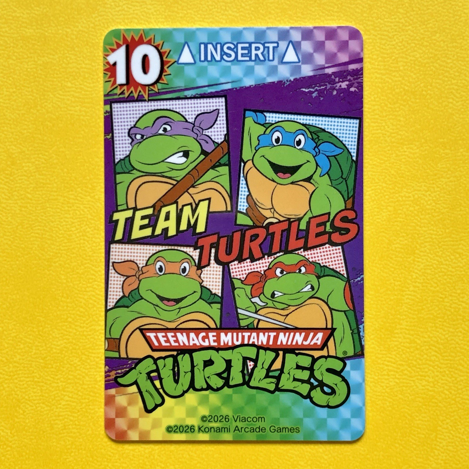 2026 Round 1 Teenage Mutant Ninja Turtles RARE CARD 10 TMNT Arcade Round1 Konami 2026 Round 1 Teenage Mutant Ninja Turtles RARE CARD 10 TMNT Arcade Round1 Konami